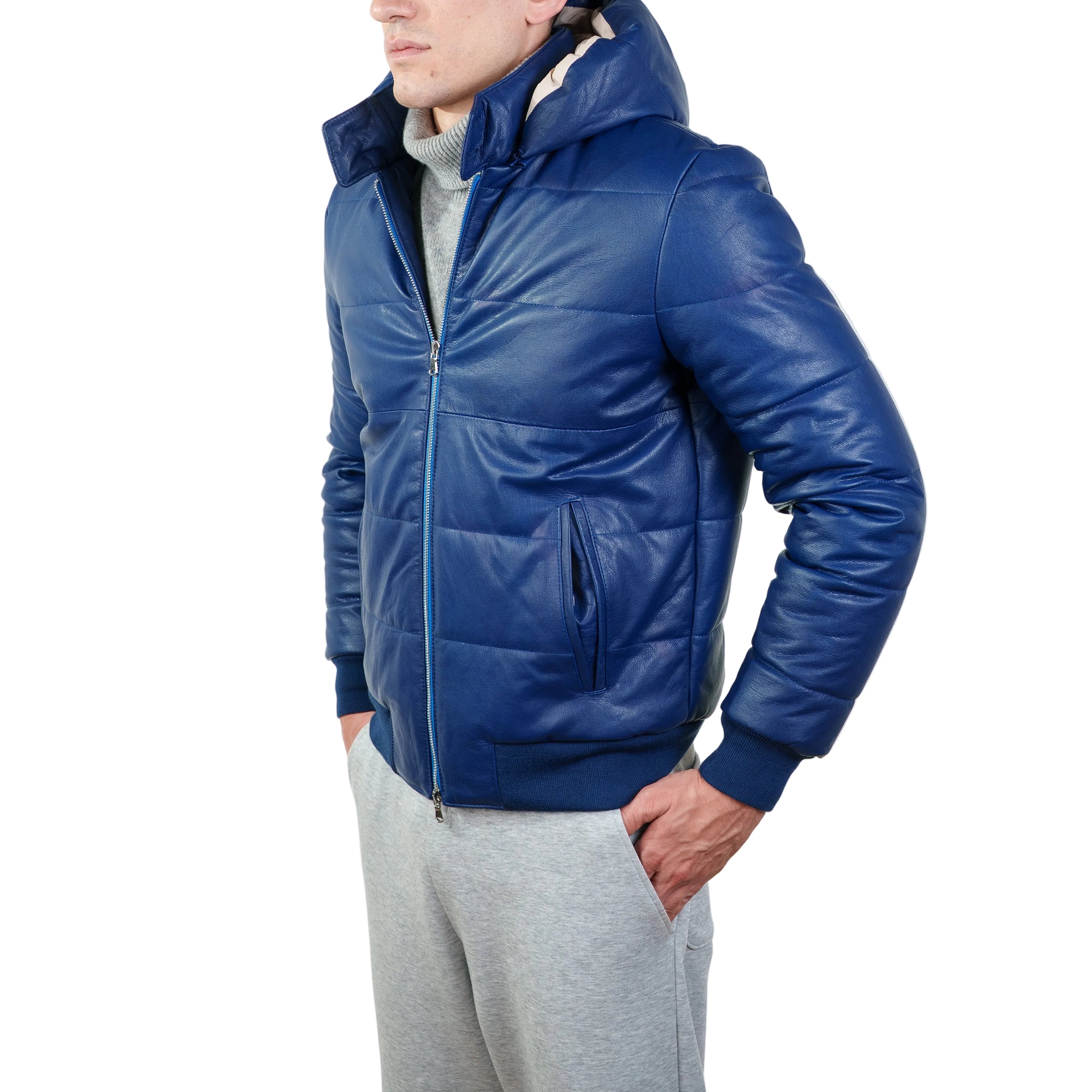 Piumino in pelle 89LCACO