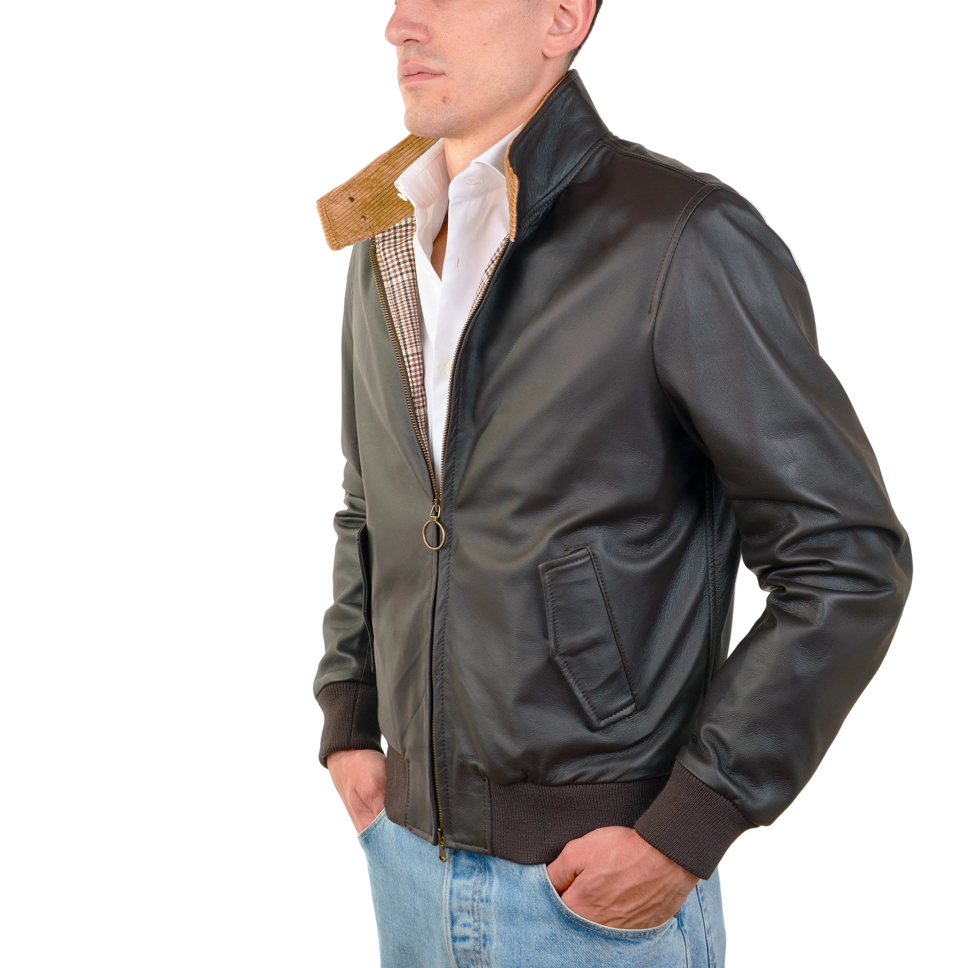 Giacca in pelle 89BRNMO
