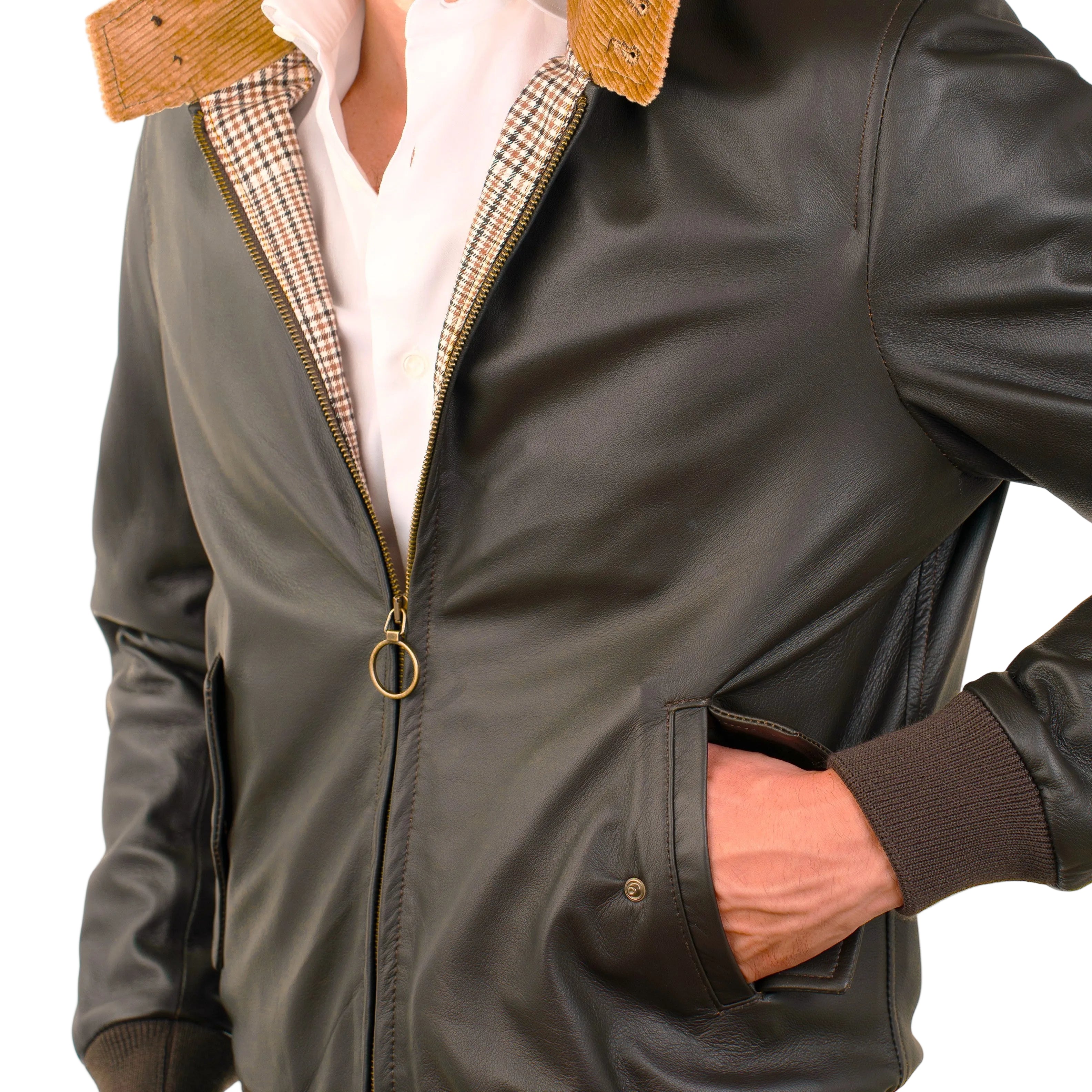Giacca in pelle 89BRNMO