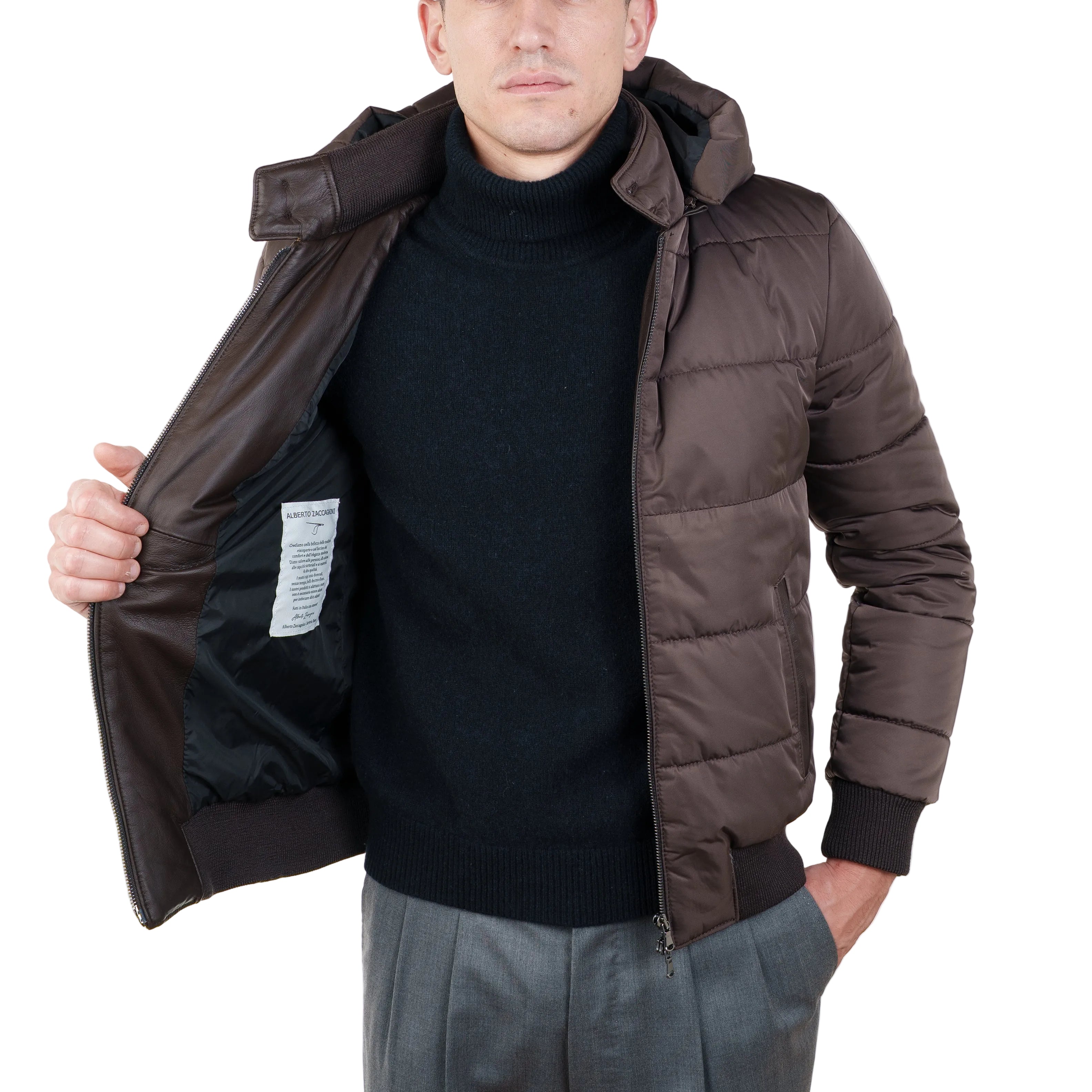 Piumino in Tessuto Pelle 89LCTXM