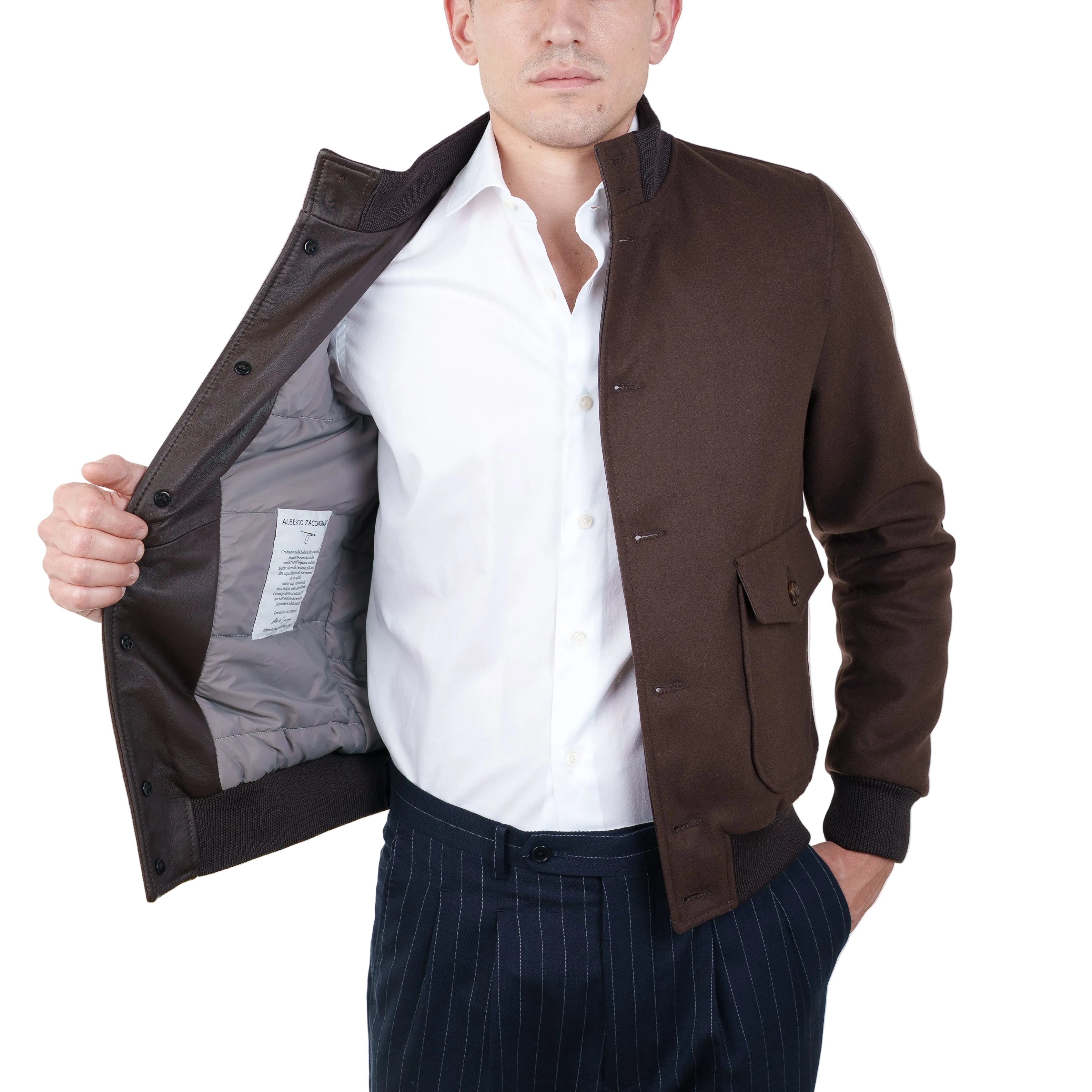 Bomber in Tessuto Pelle 98TEXMO