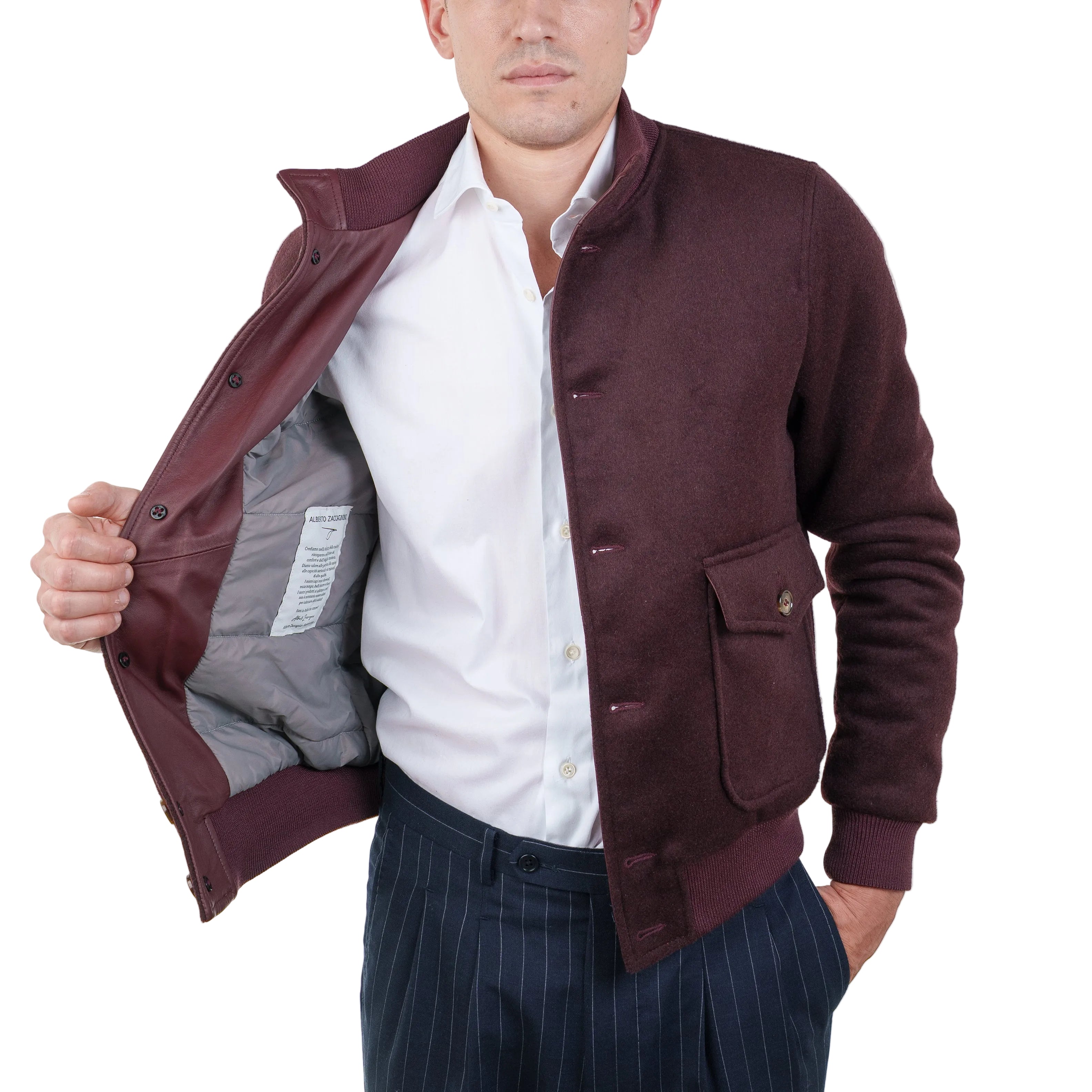 Bomber in Tessuto Pelle 98TEXBX
