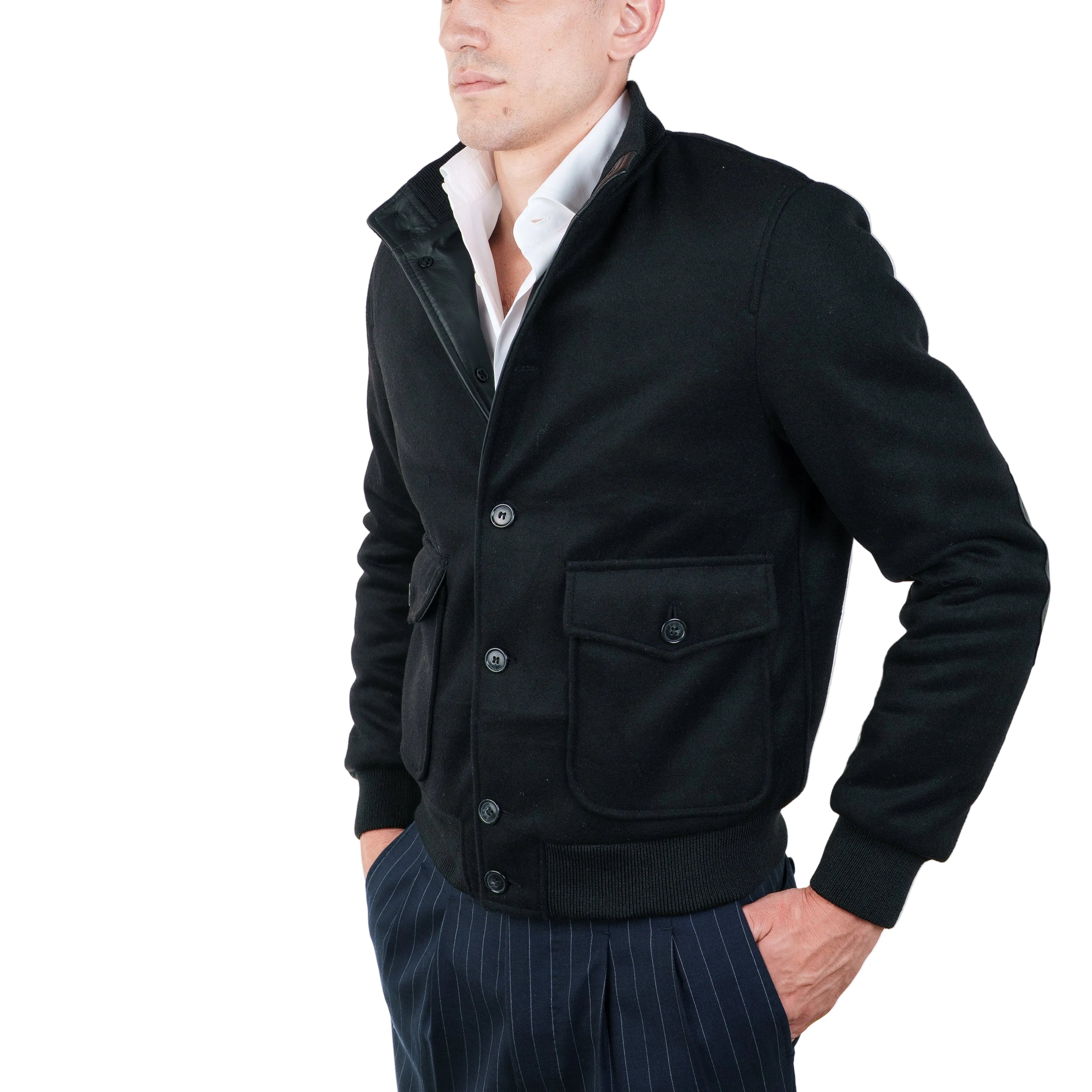 Bomber in Tessuto Pelle 98TEXNE