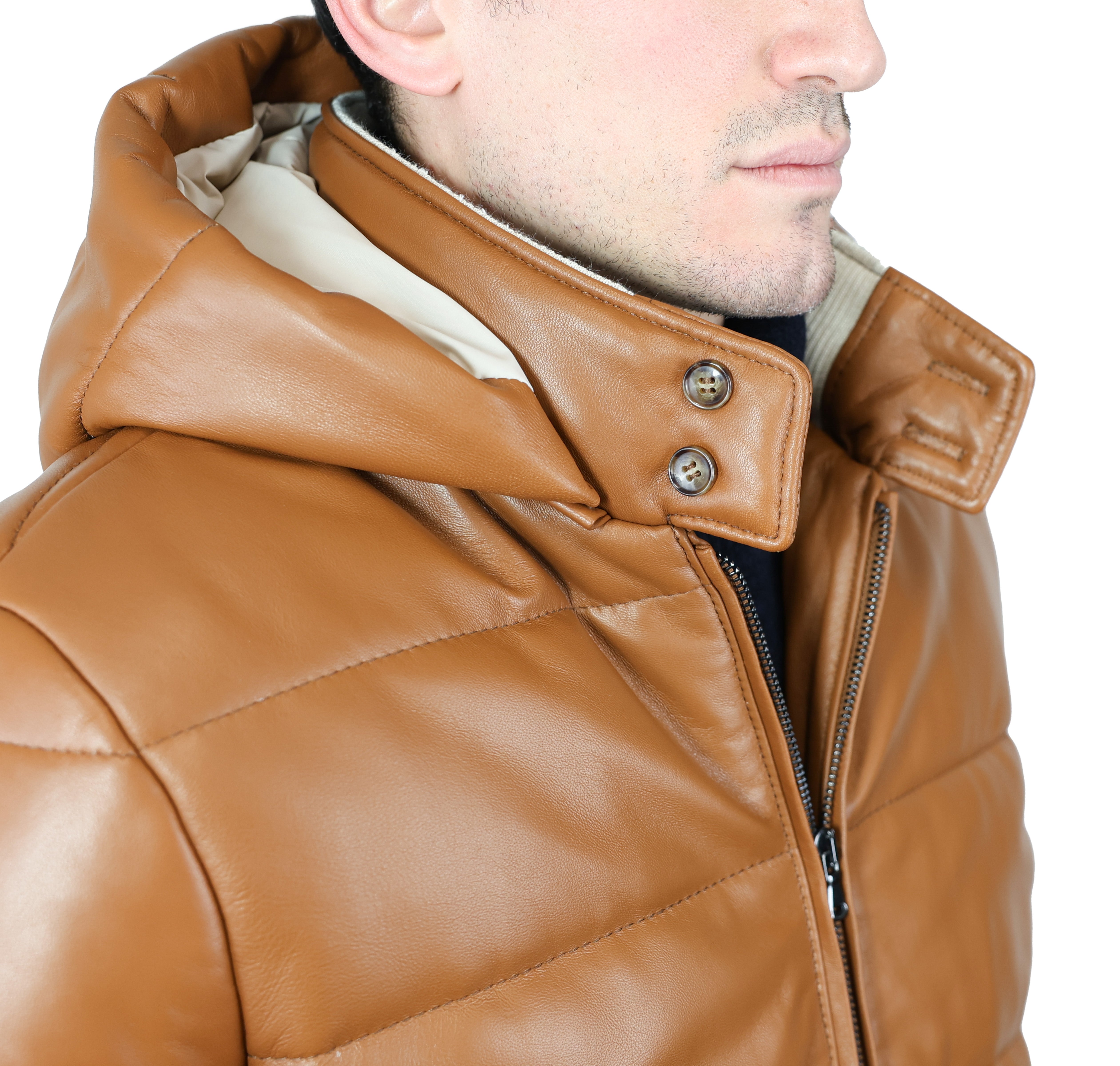 Piumino in pelle 89LCANC