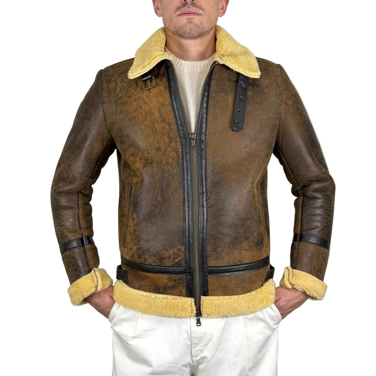 Μπουφάν μηχανόβιου από Shearling 73SHEVI