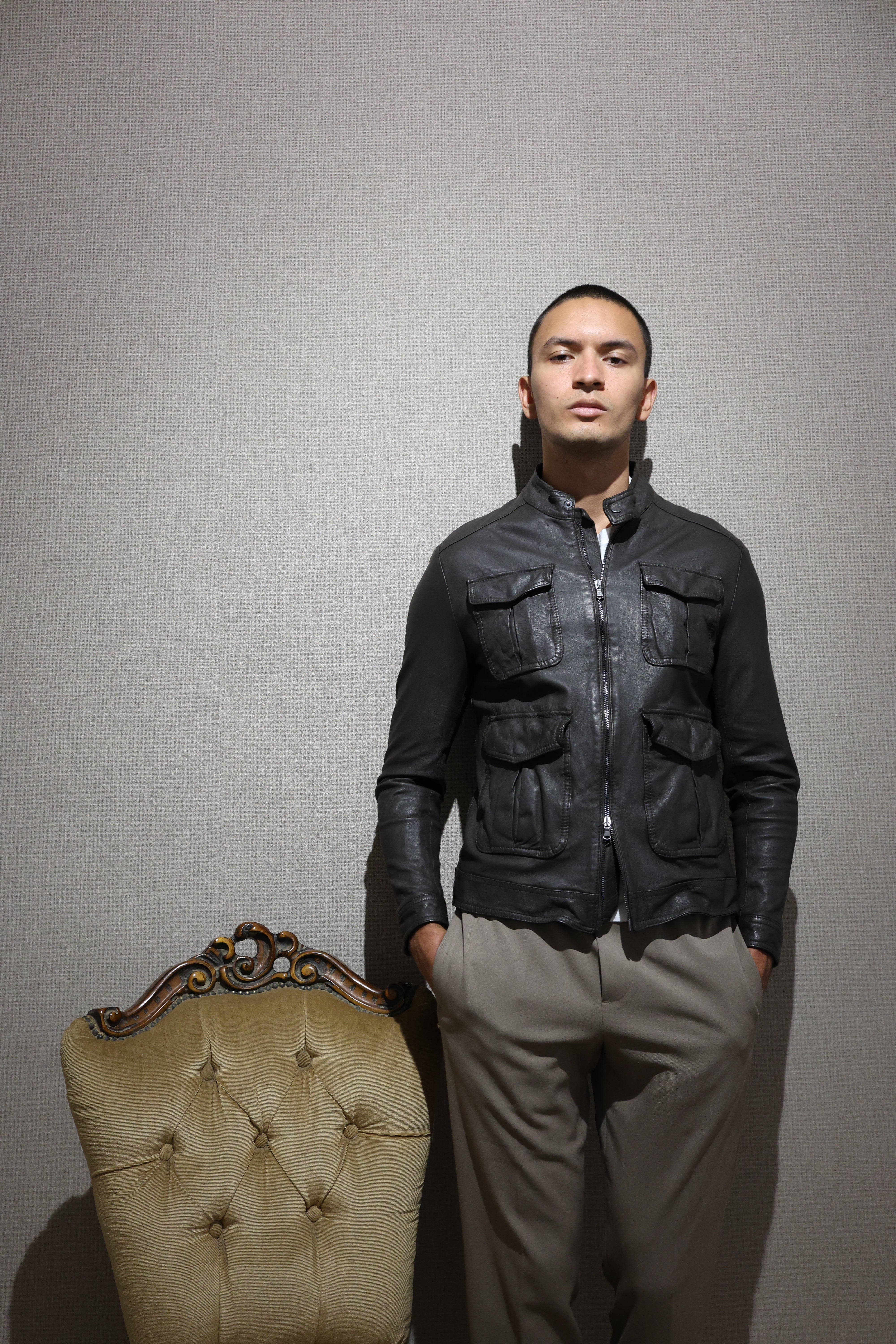 Giacca in pelle 49MNWBR