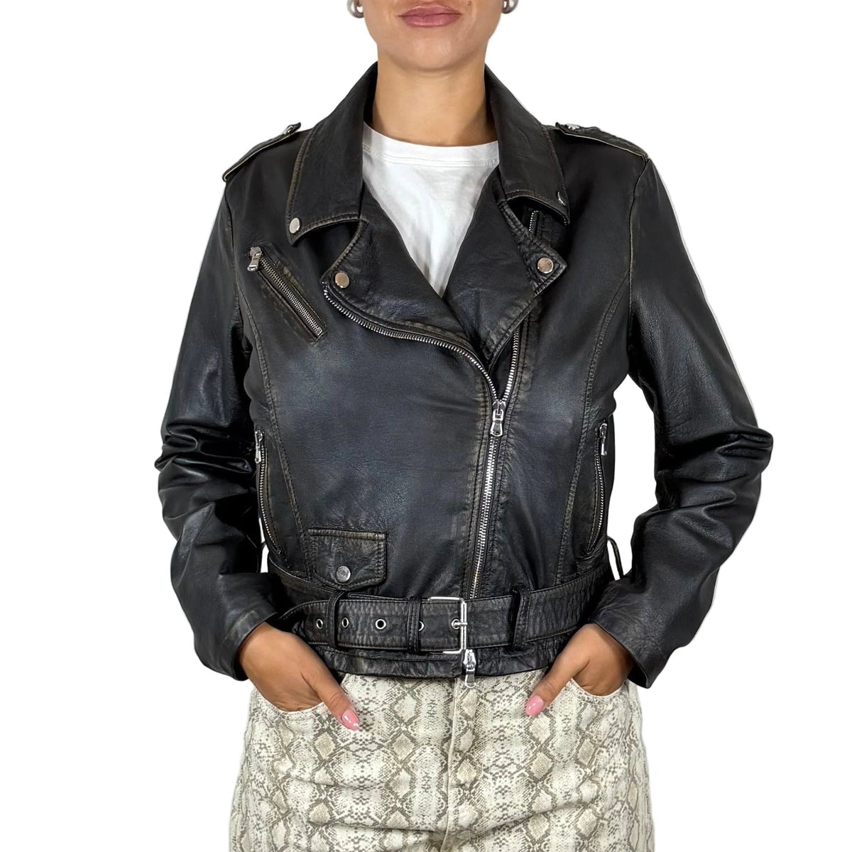 Chiodo in pelle 99ASPNE