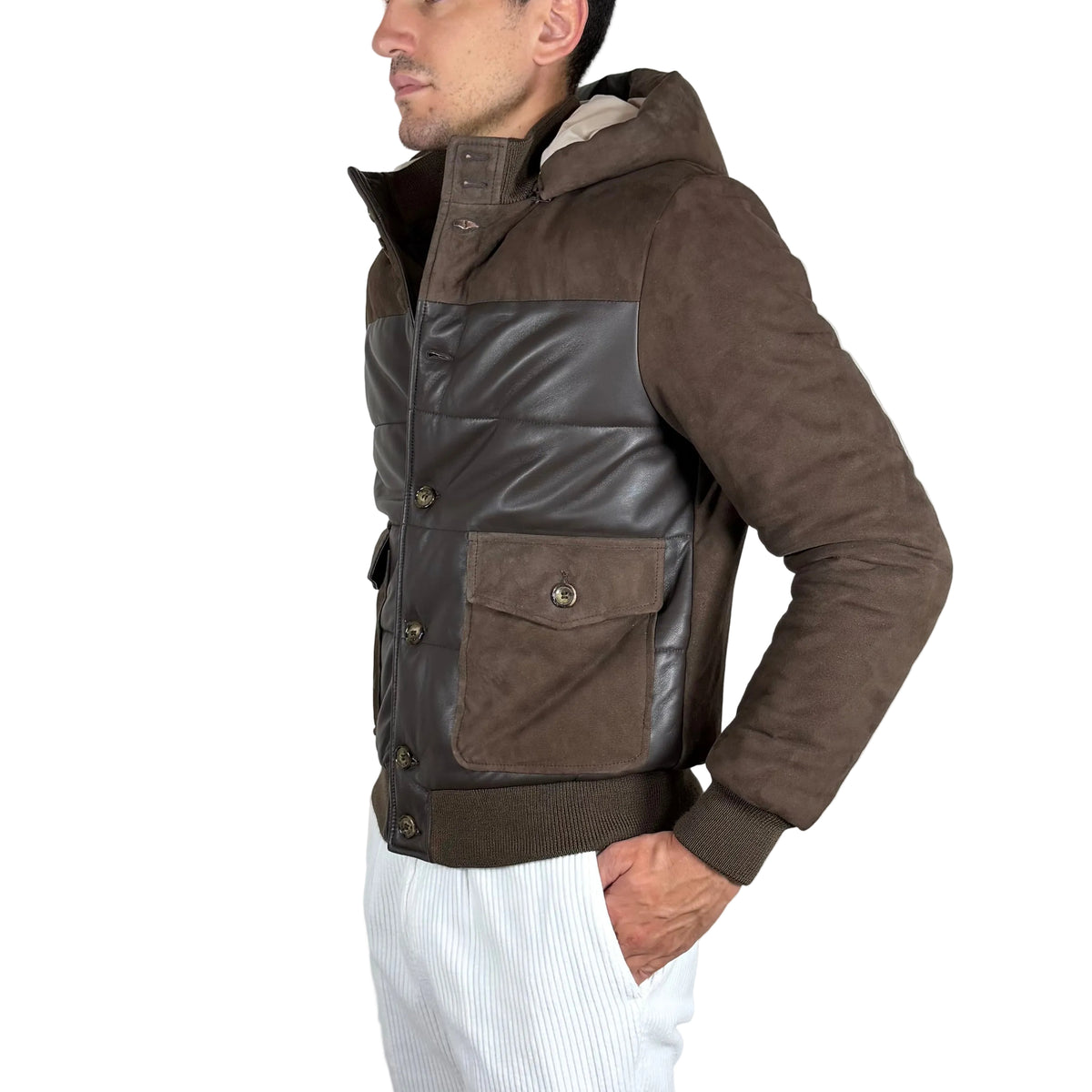 Piumino in pelle 98CLDOM