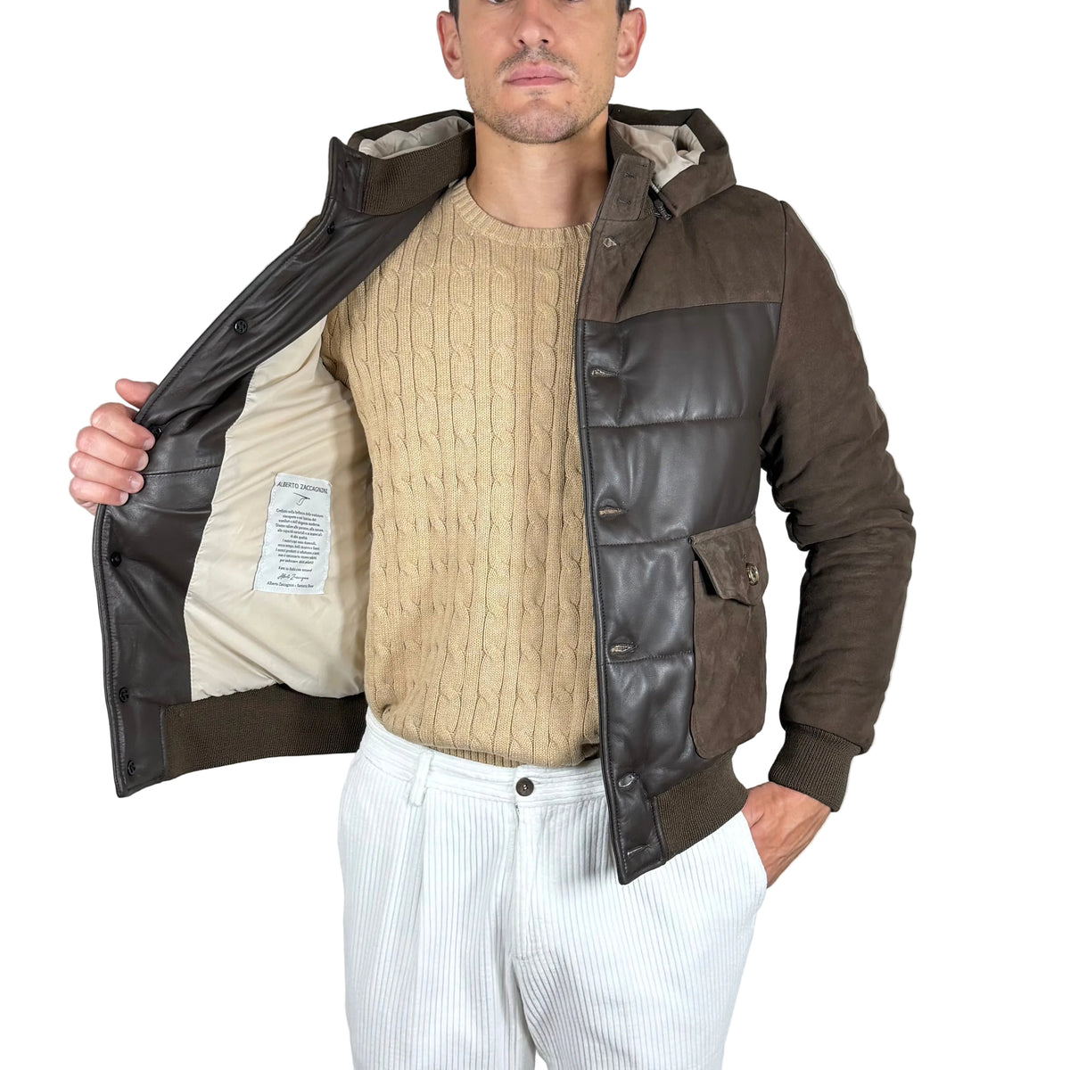 Piumino in pelle 98CLDOM
