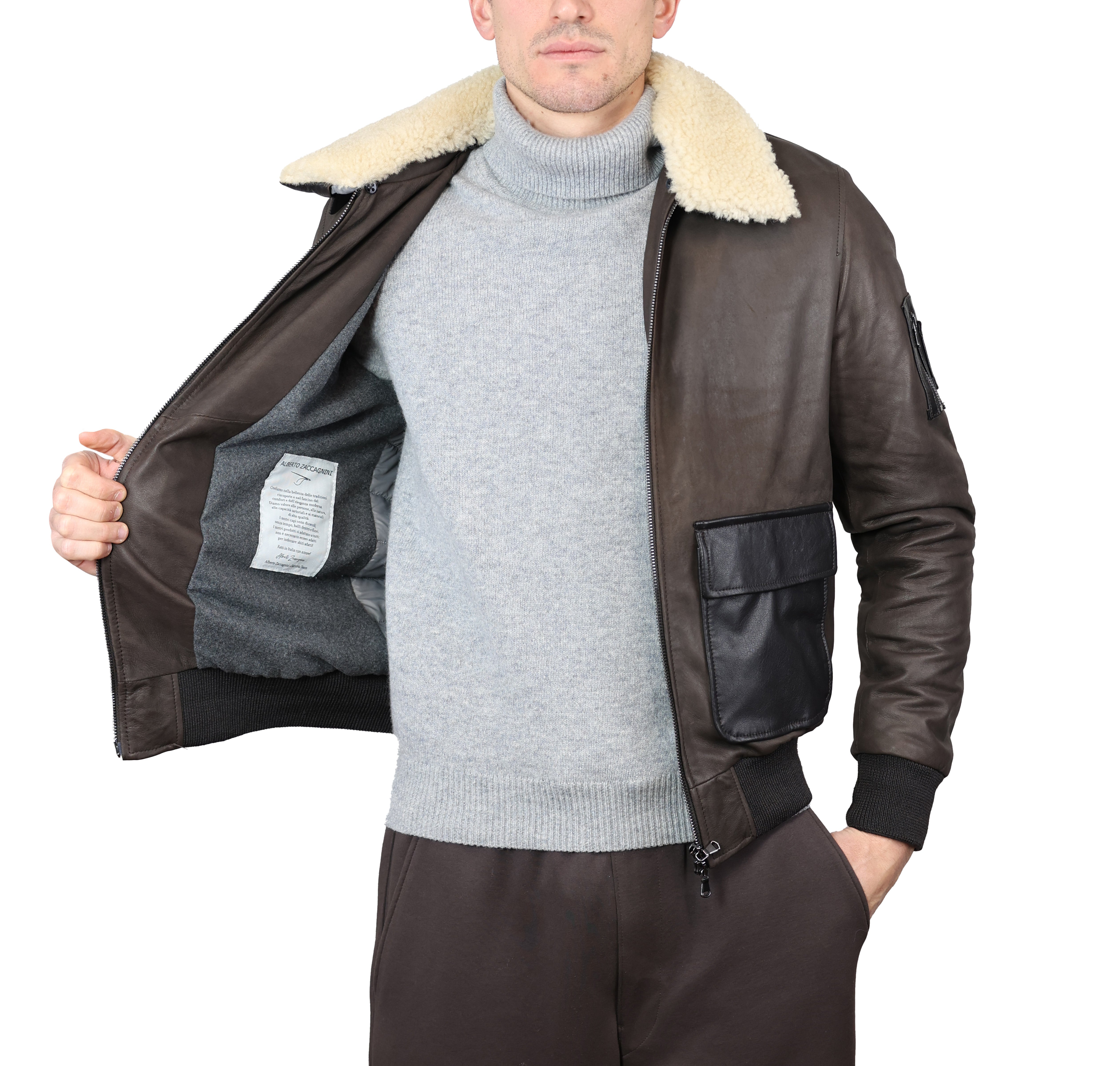 Giacca in pelle 91LVIBR