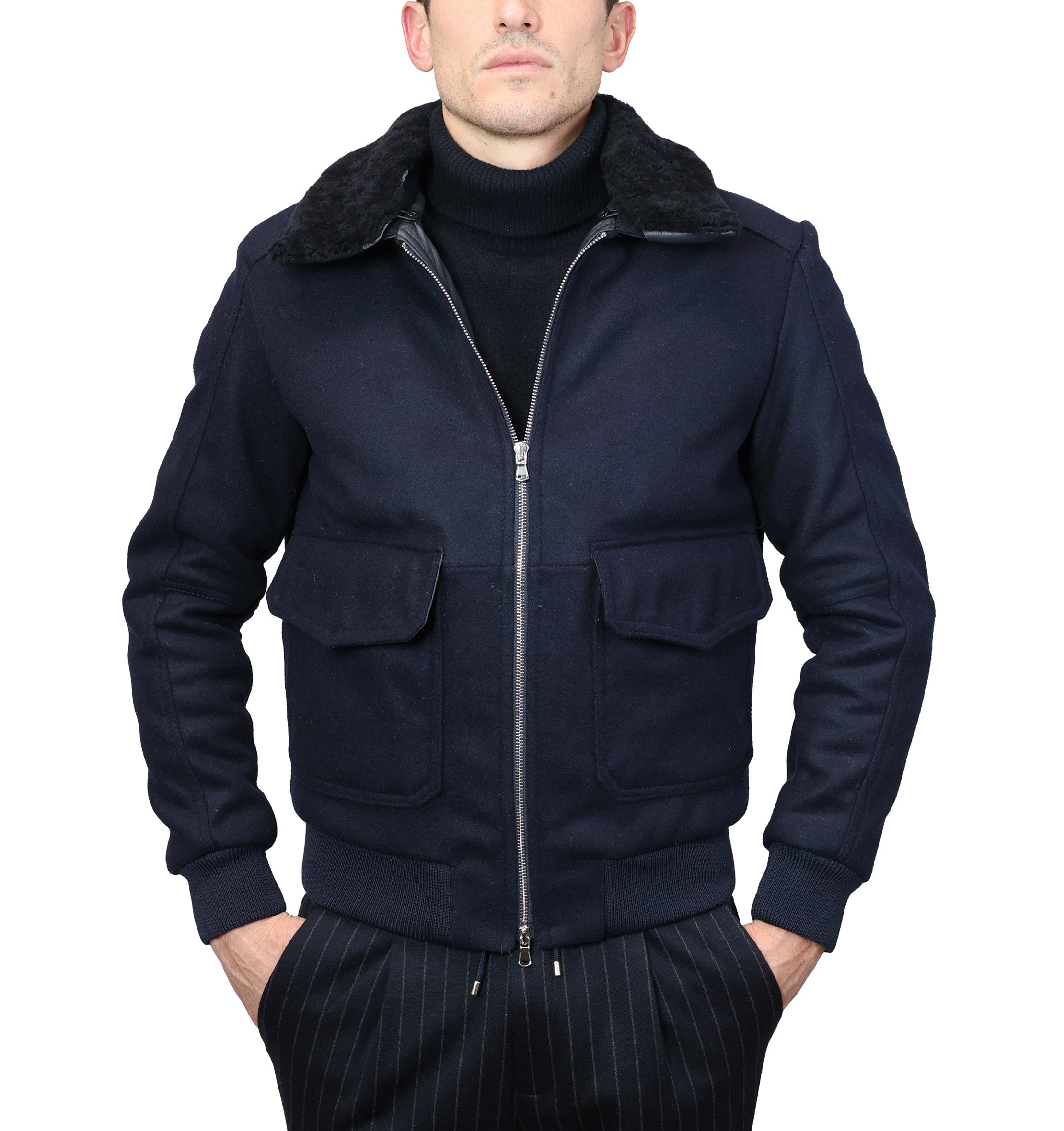 Leather bomber 86LMANE