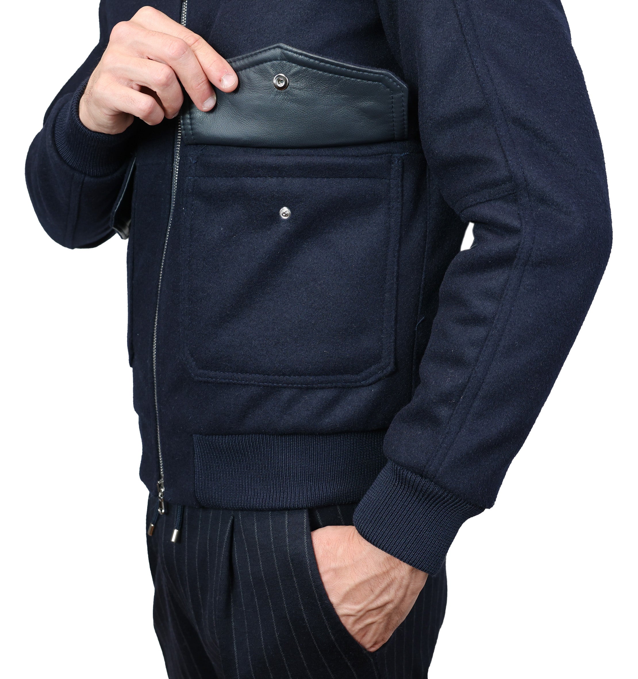 Leather bomber 86LMANE