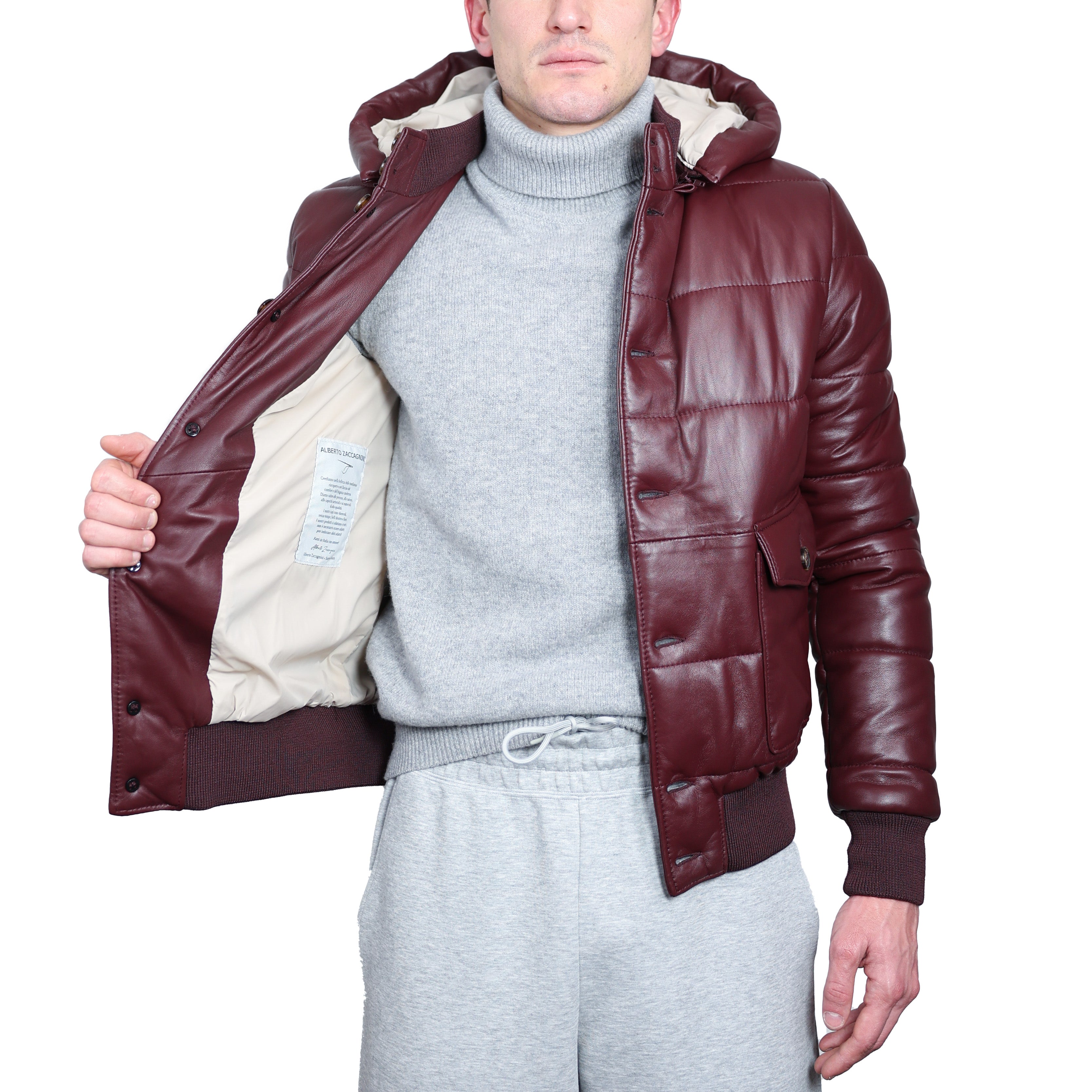 Piumino in pelle 98CLNBX