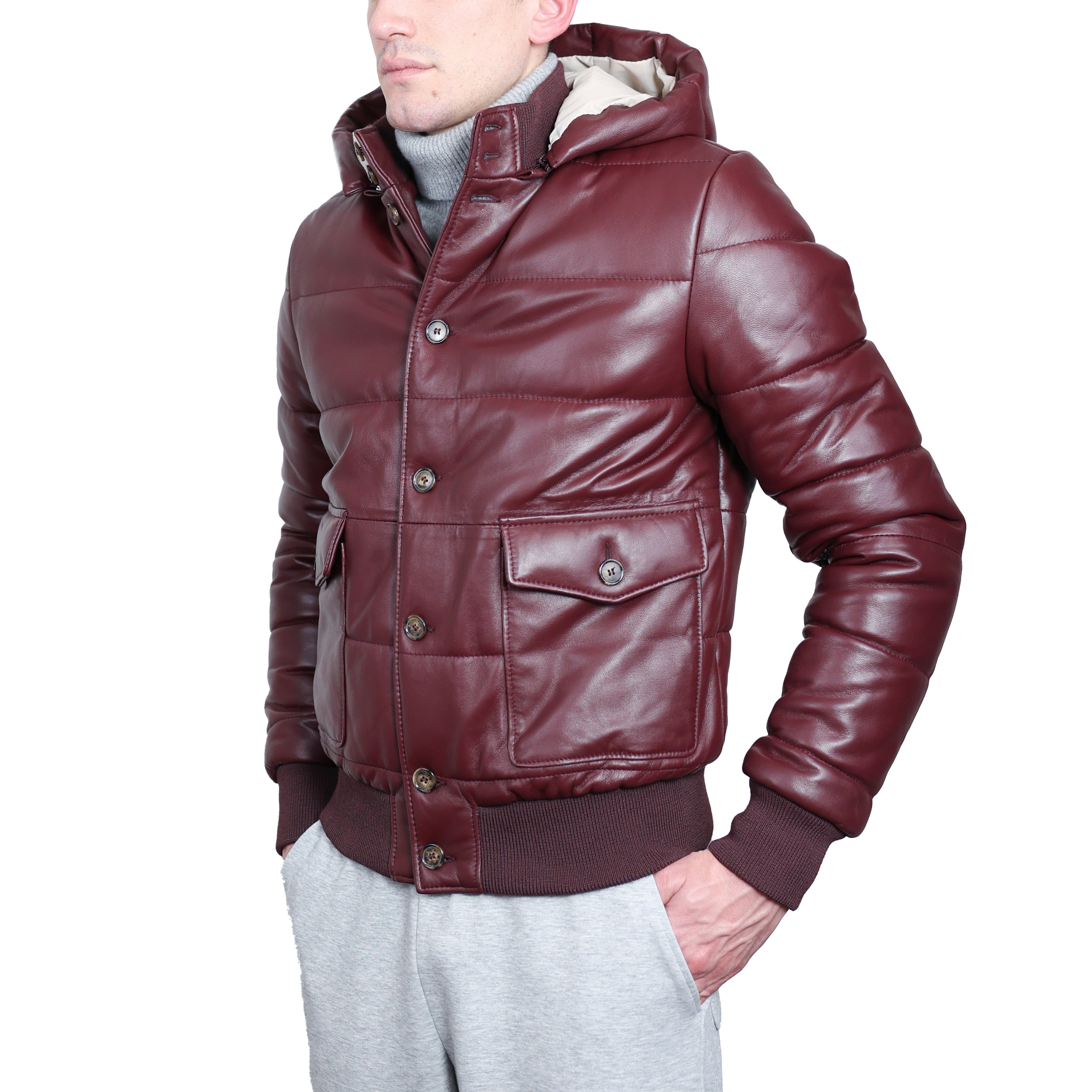 Piumino in pelle 98CLNBX