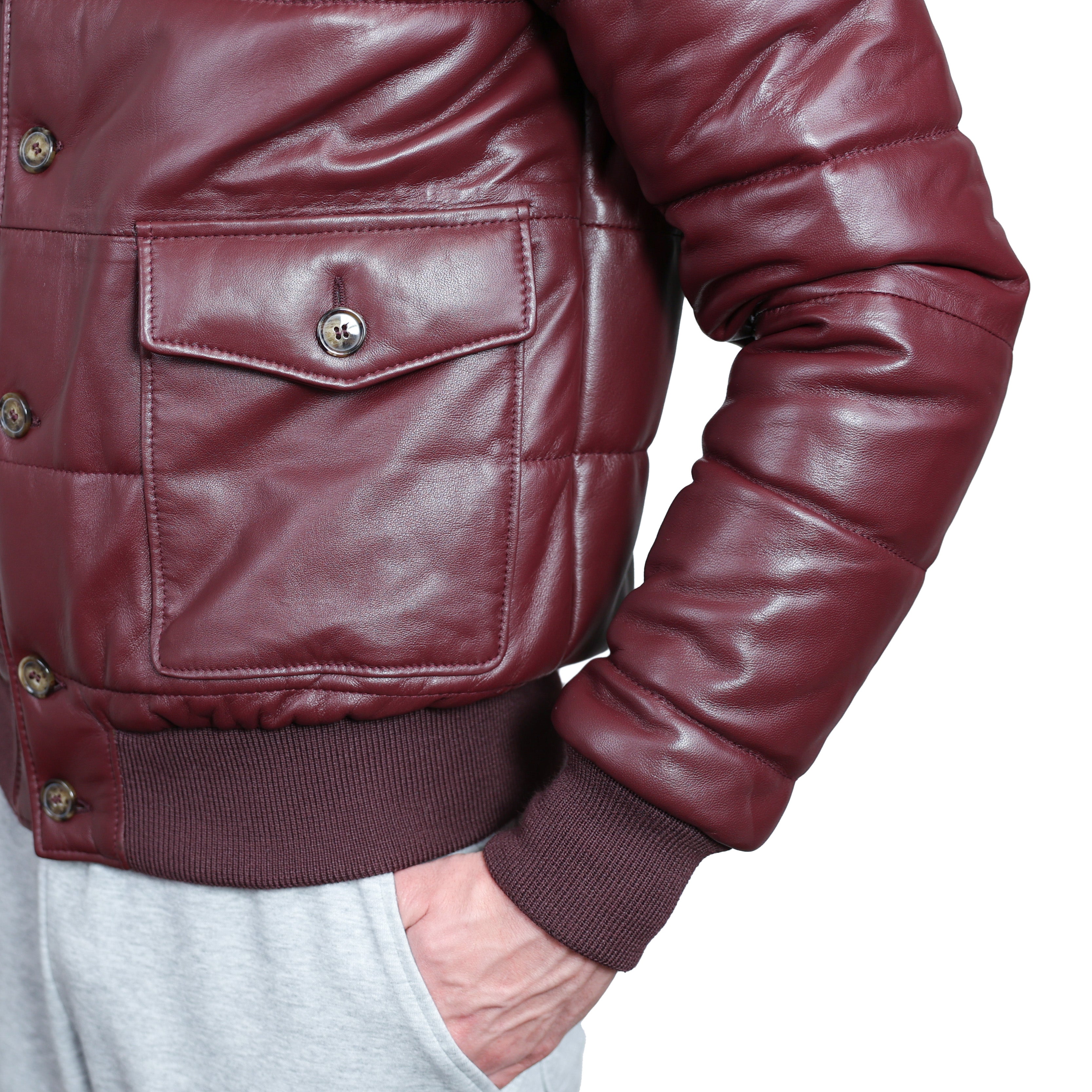 Piumino in pelle 98CLNBX