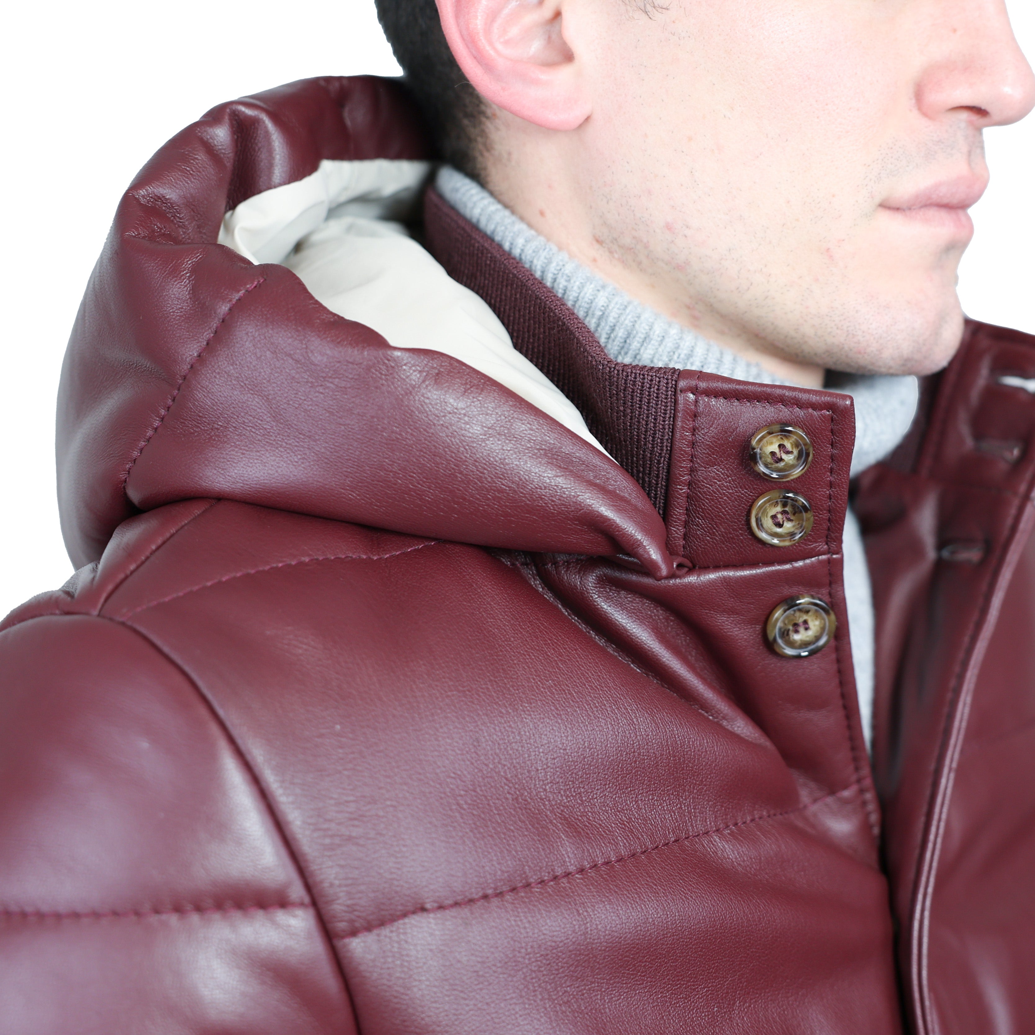 Piumino in pelle 98CLNBX