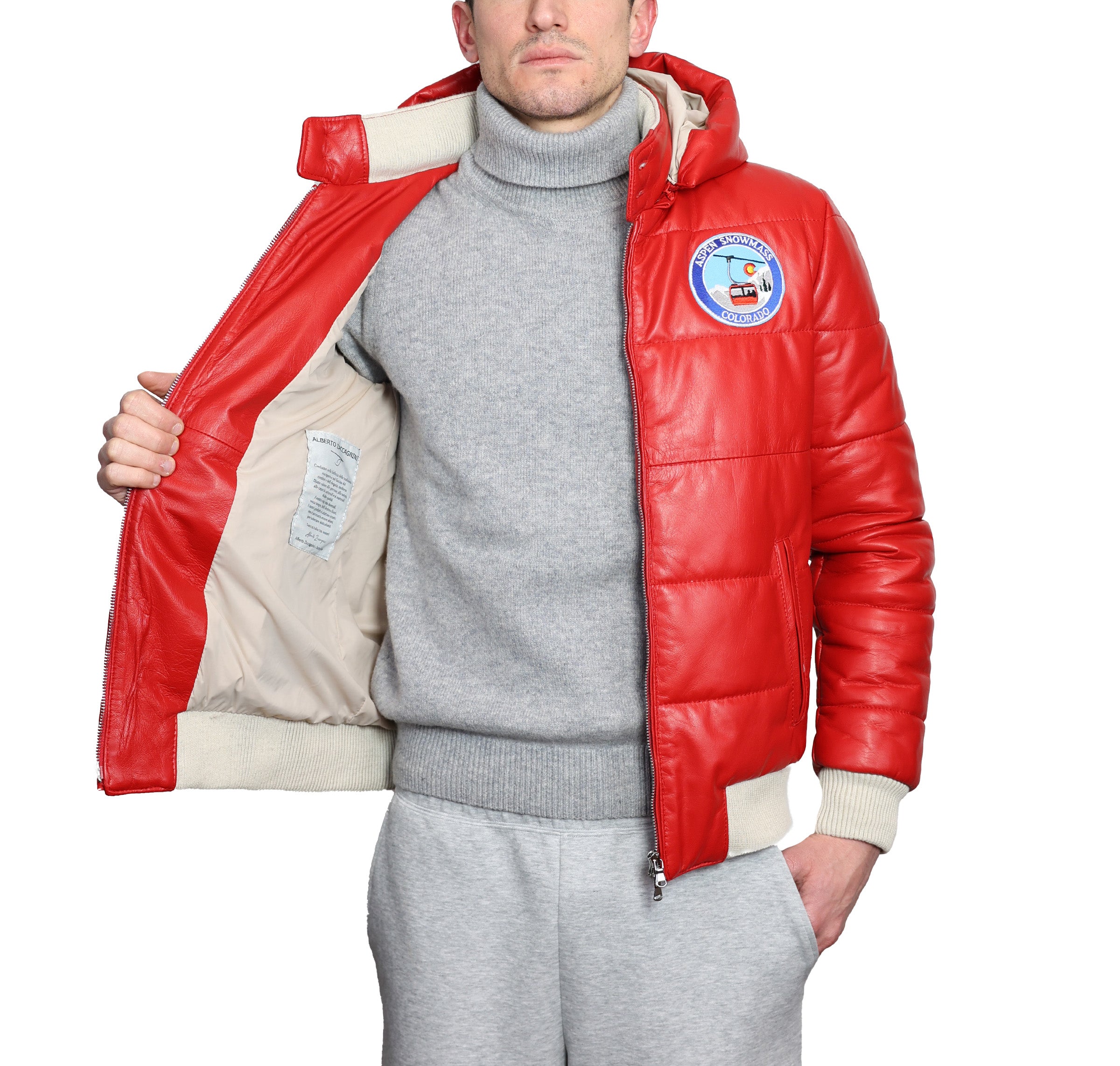 Piumino in pelle 89MLCAR