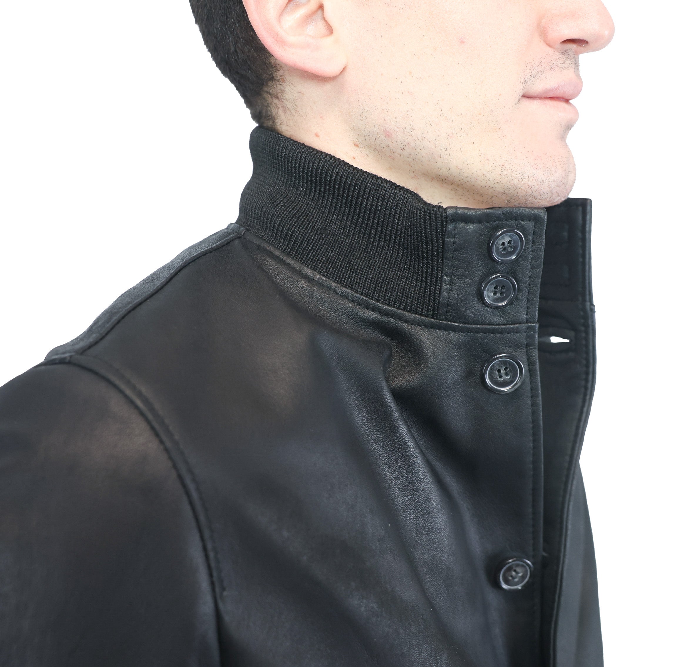 Leather bomber 98PVINE