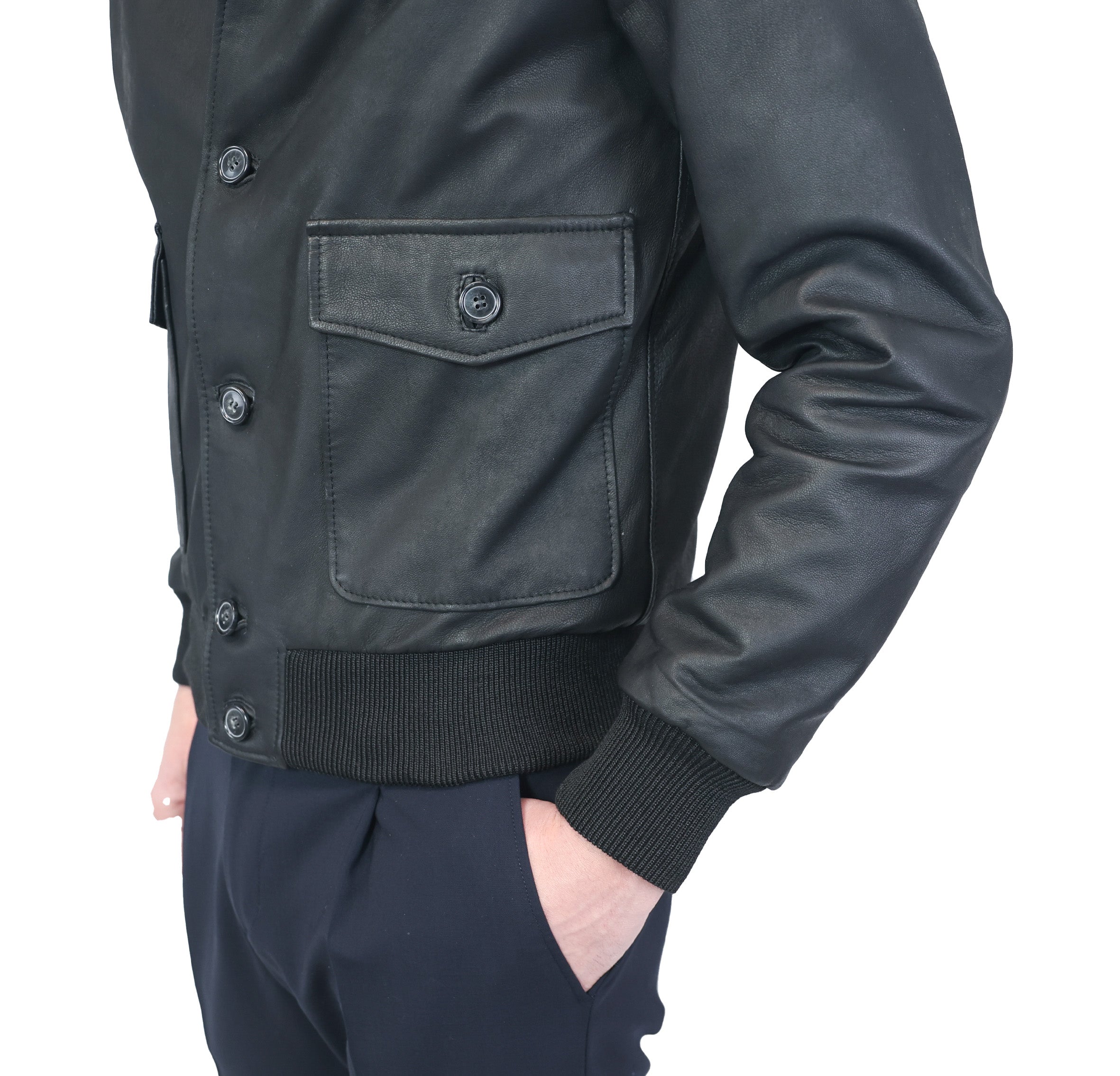 Leather bomber 98PVINE