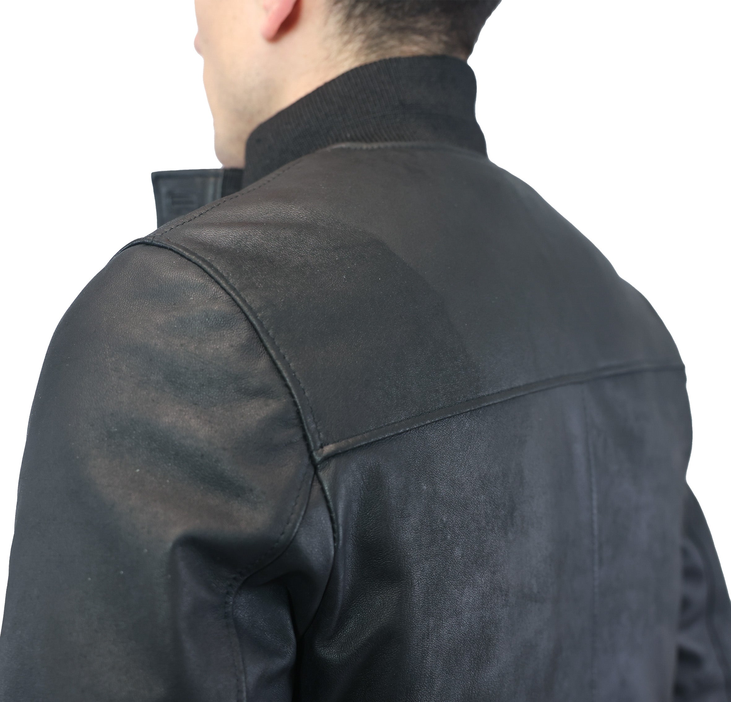 Leather bomber 98PVINE