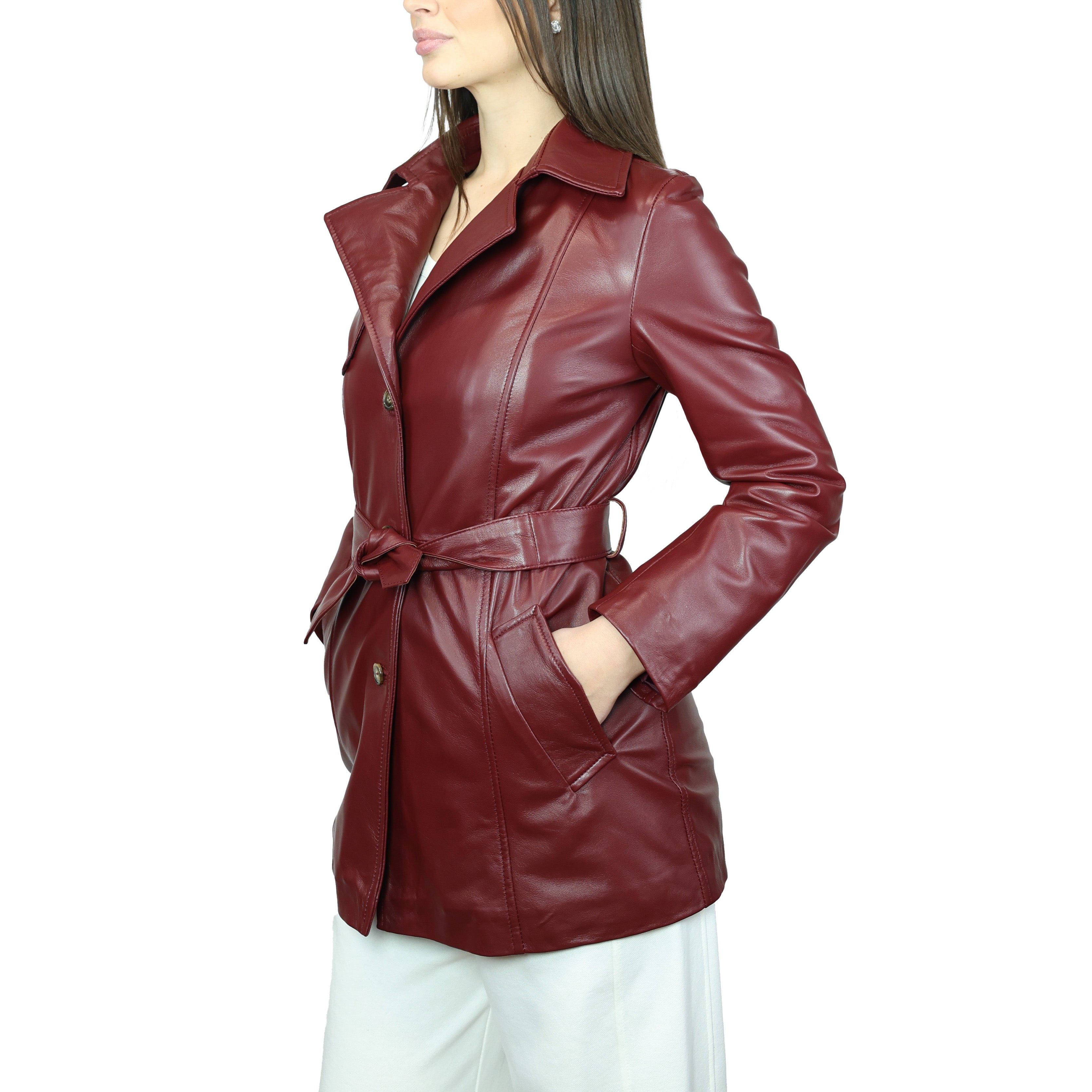 Trench in pelle TRHNABX