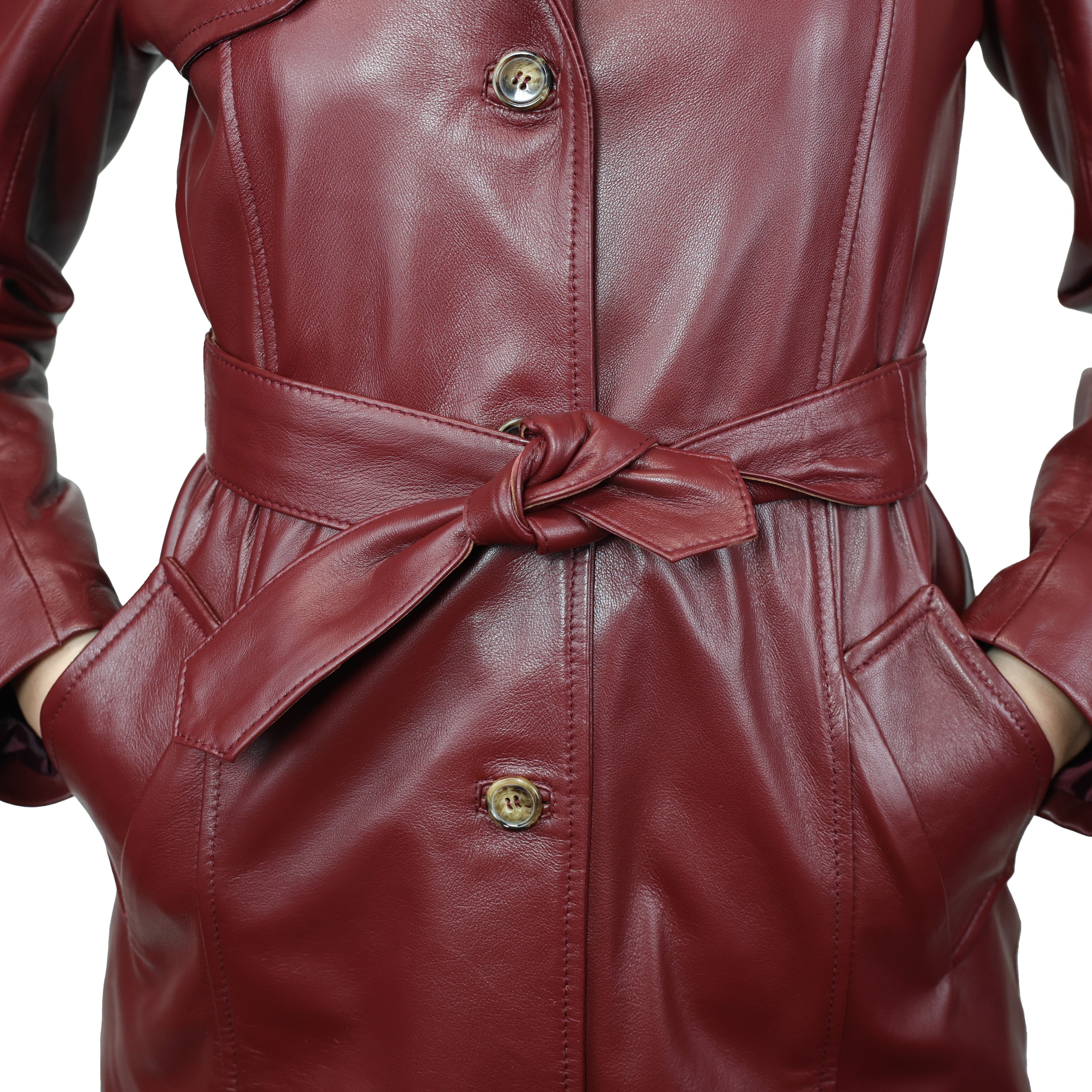 Trench in pelle TRHNABX