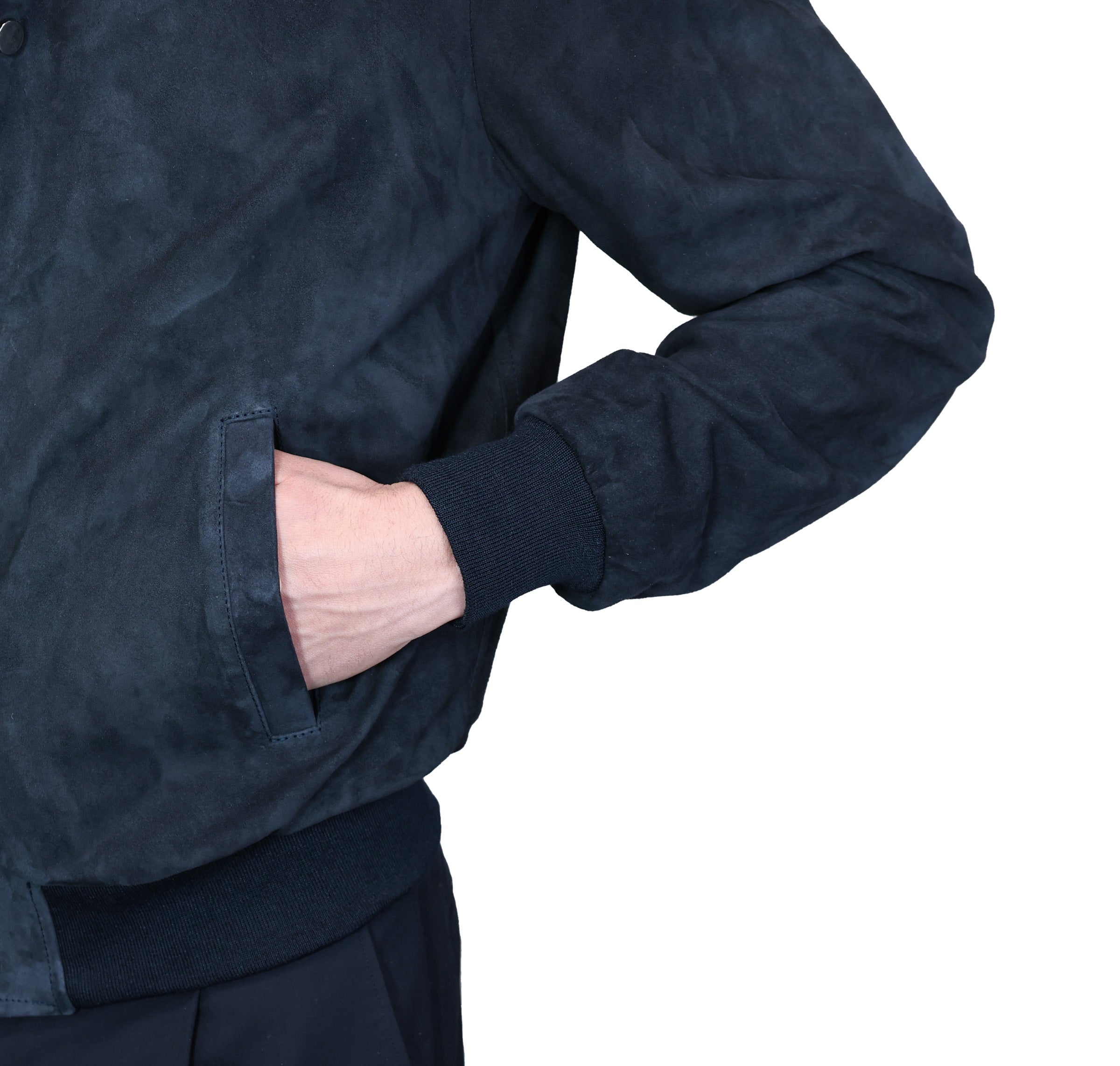 89PNAMO chaqueta bomber de cuero