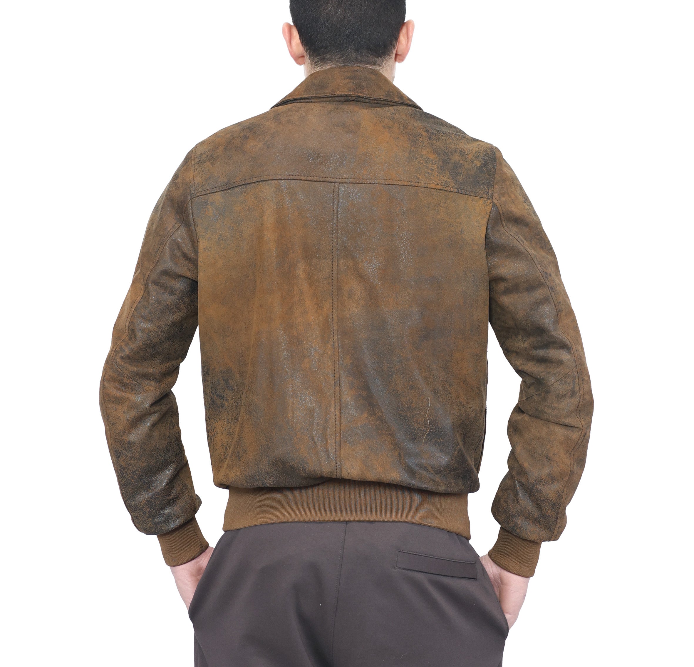 98PMCCC chaqueta bomber de cuero