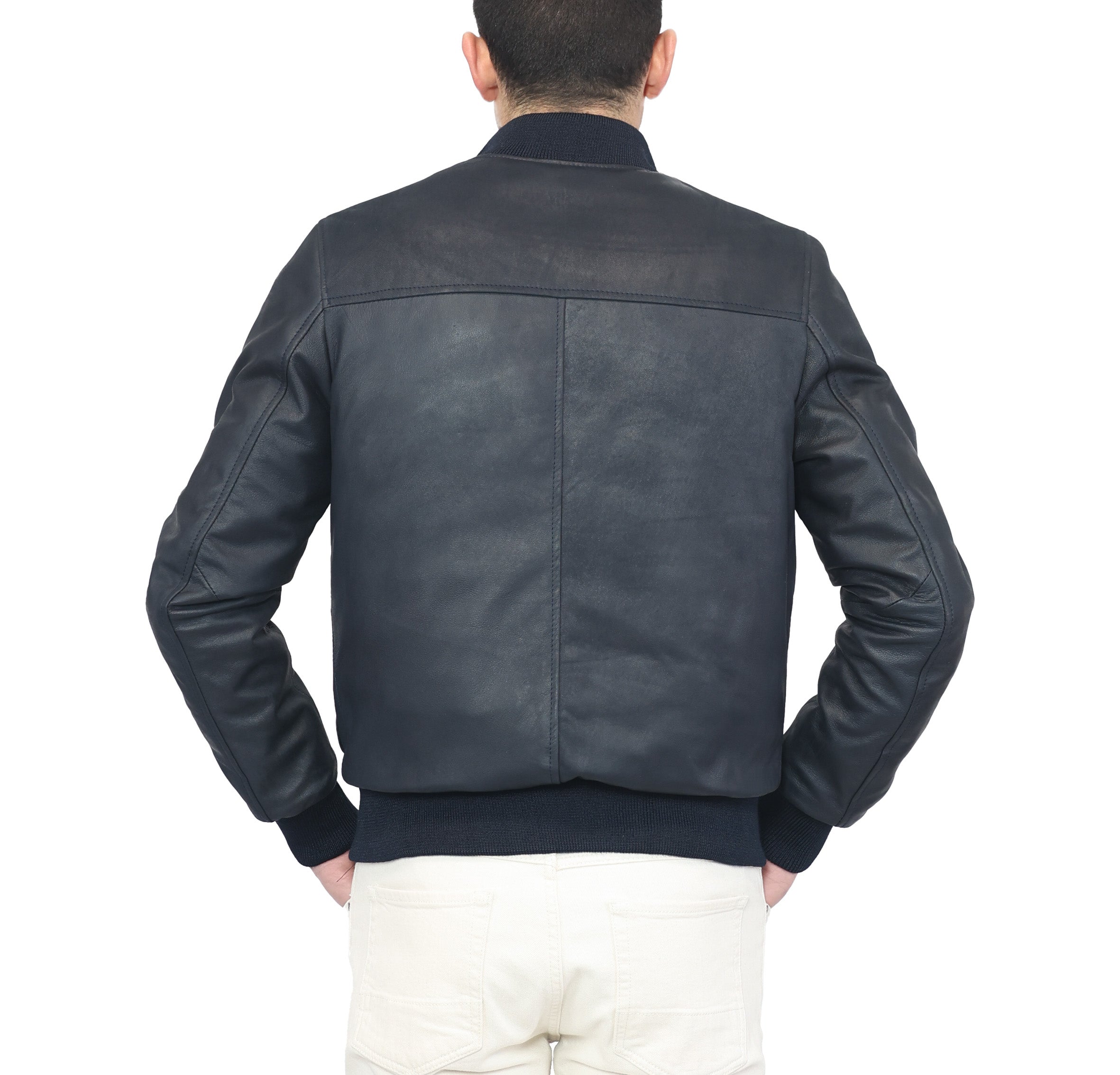 98PVIBL chaqueta bomber de cuero