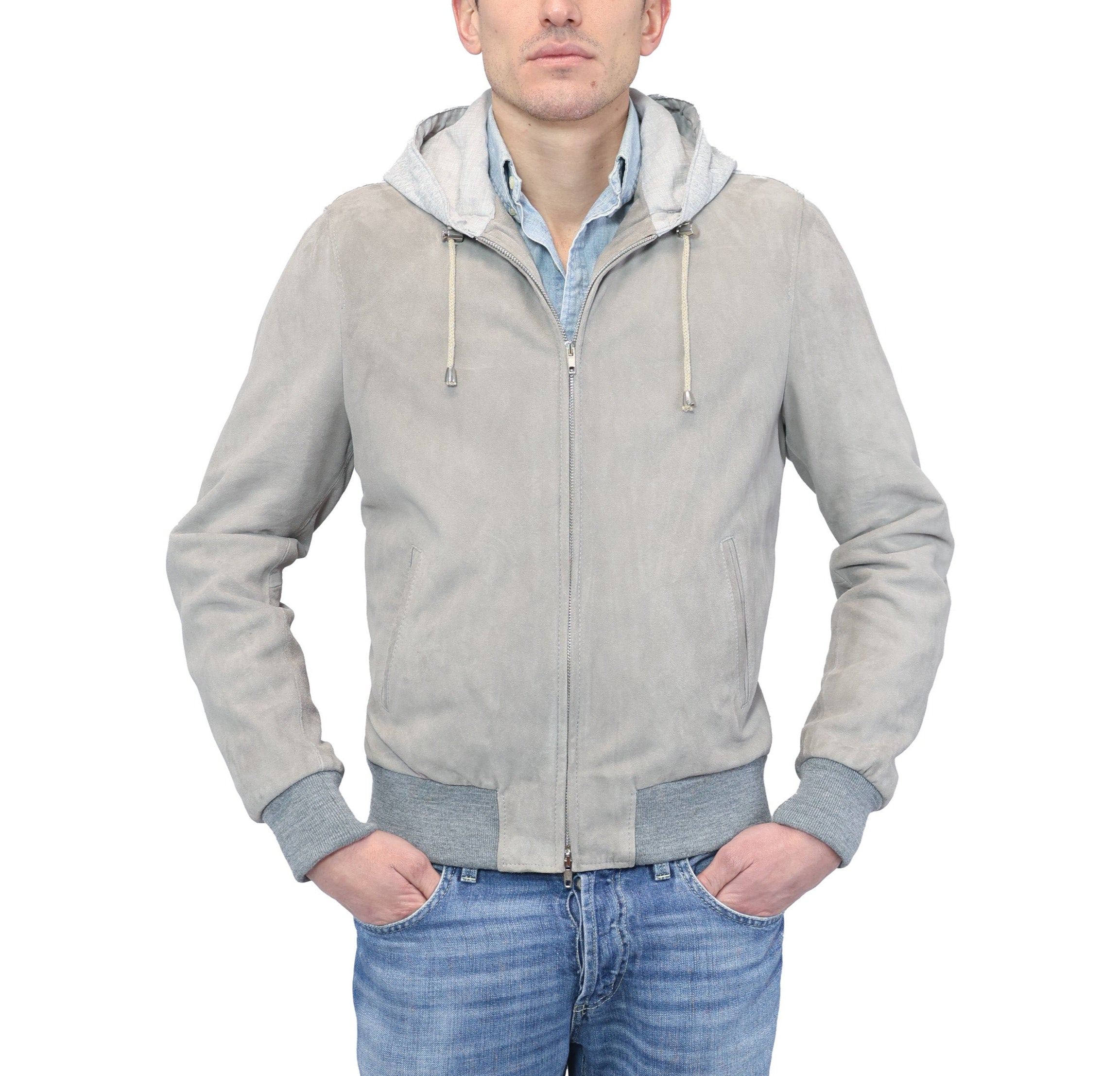 Chaqueta bomber de cuero 89PCSGR