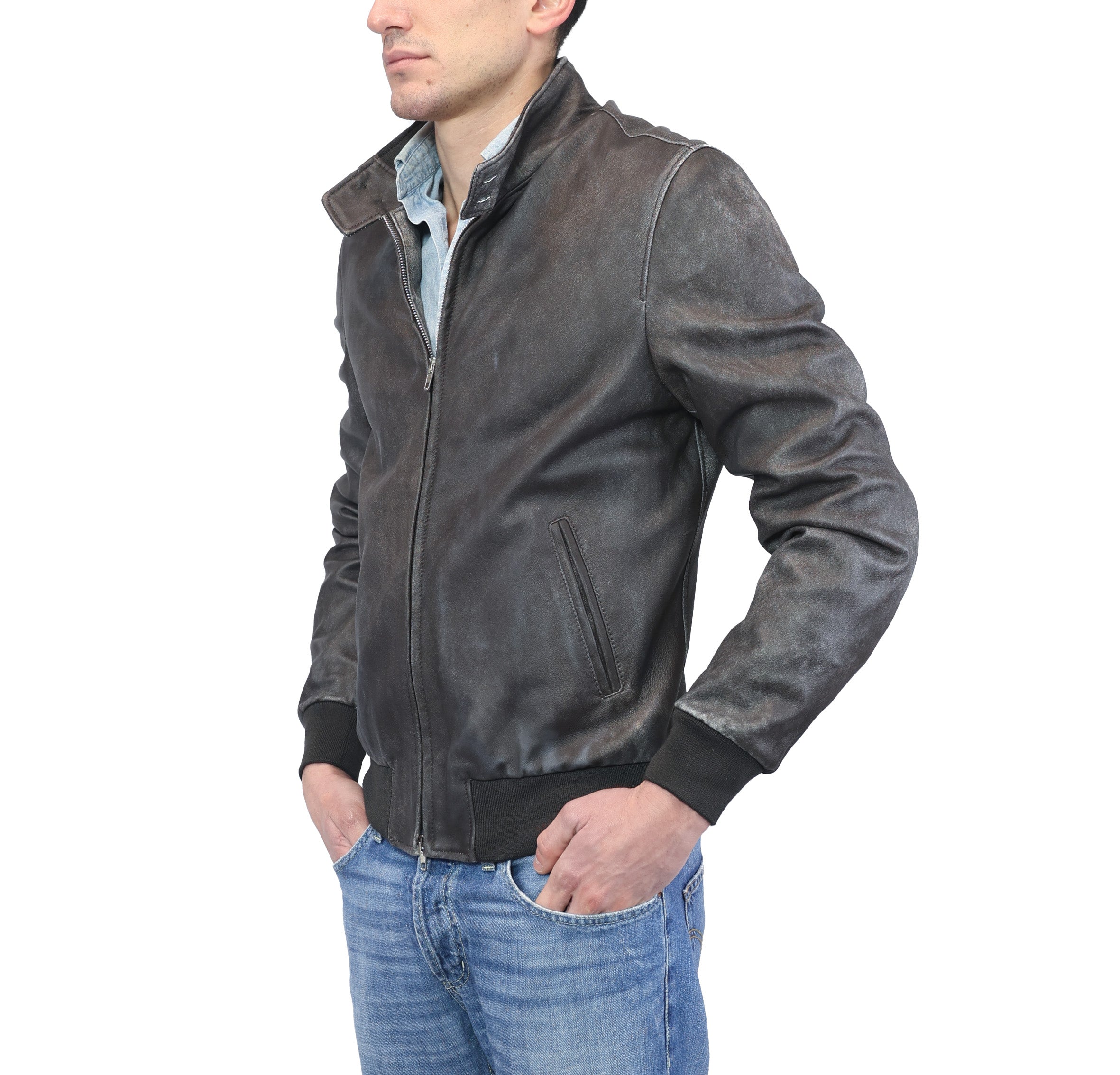 Leather bomber 89PCRMO