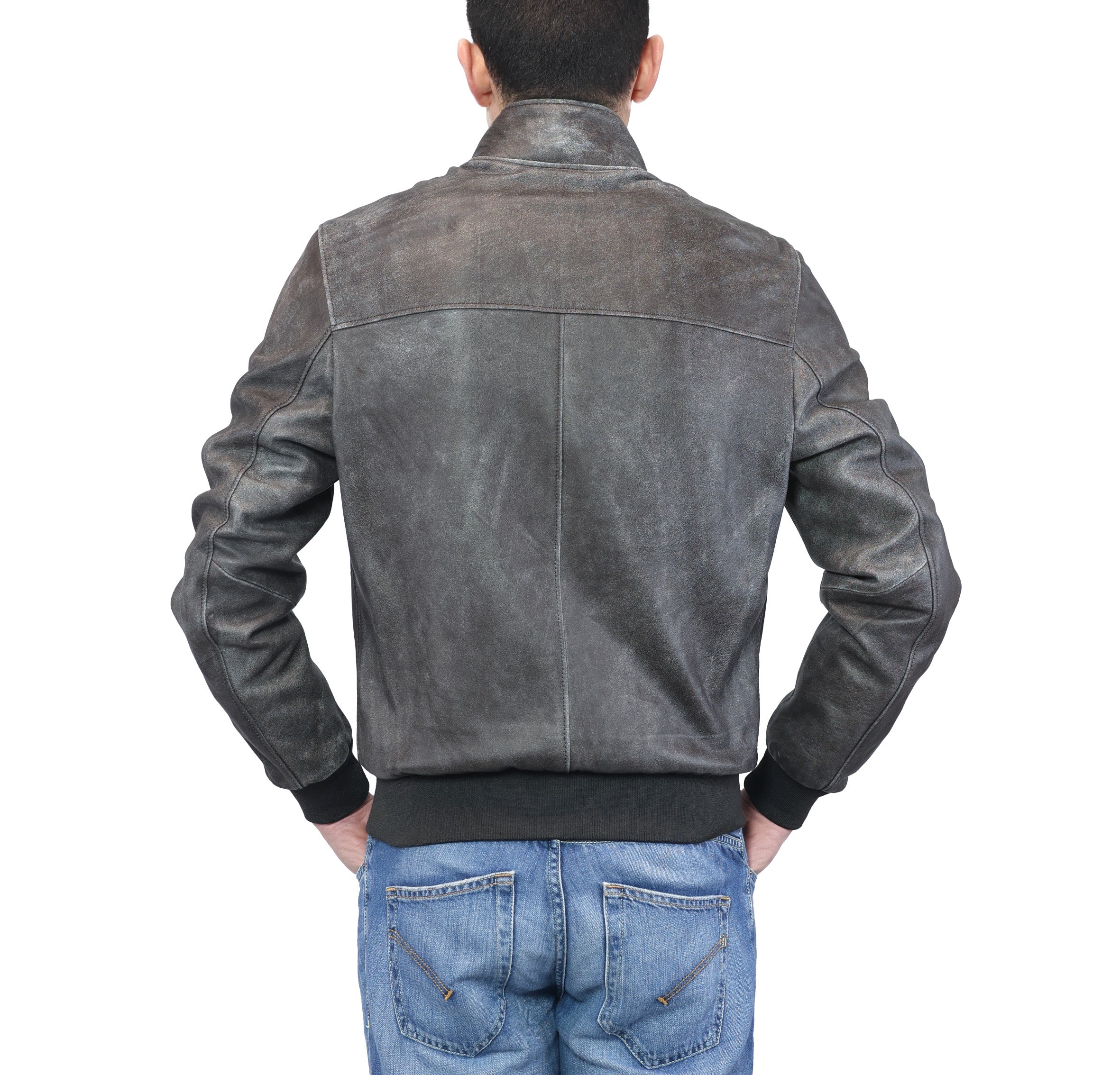 89PCRMO chaqueta bomber de cuero