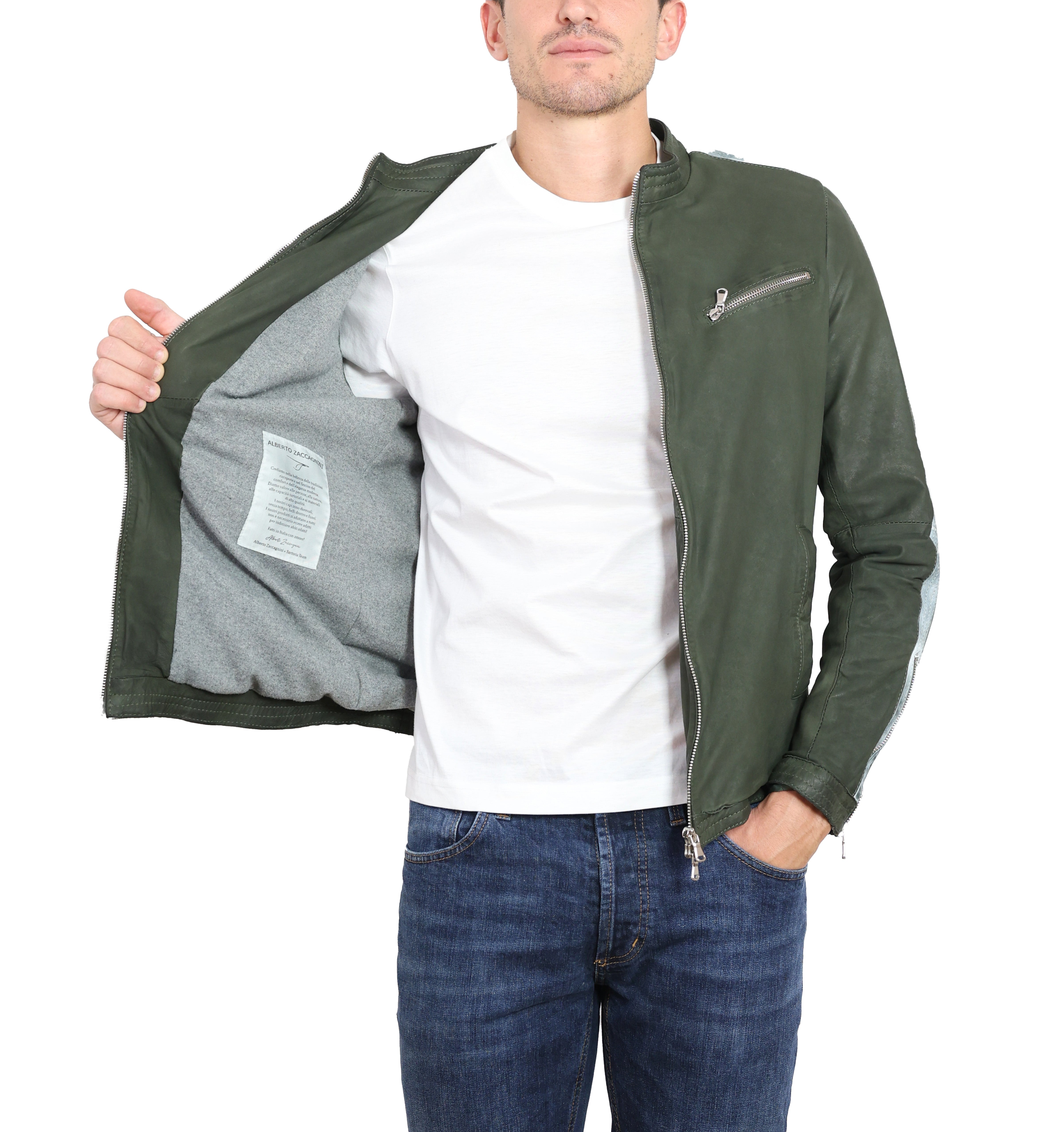 Biker in pelle 58WNAVE
