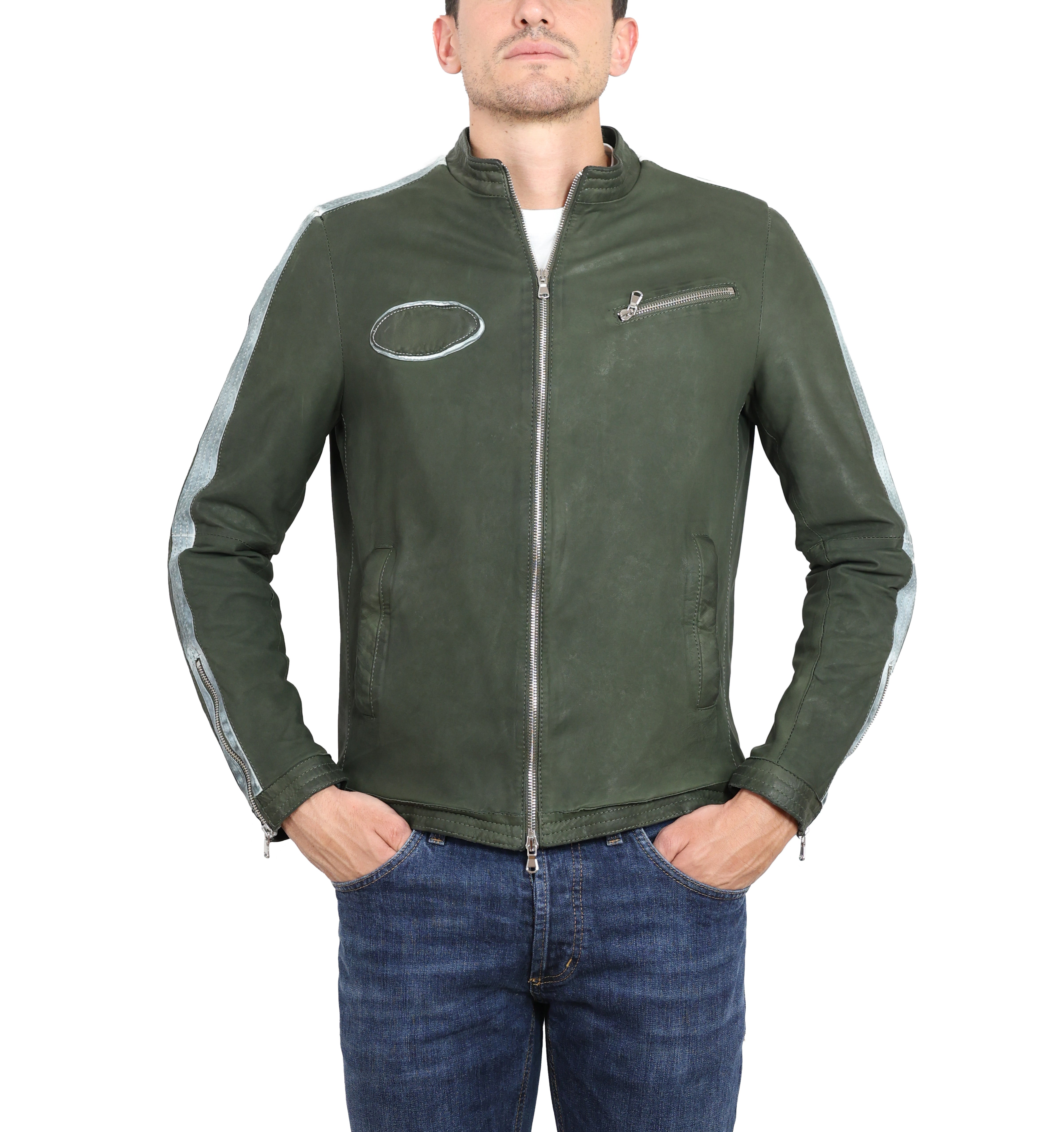 Biker in pelle 58WNAVE