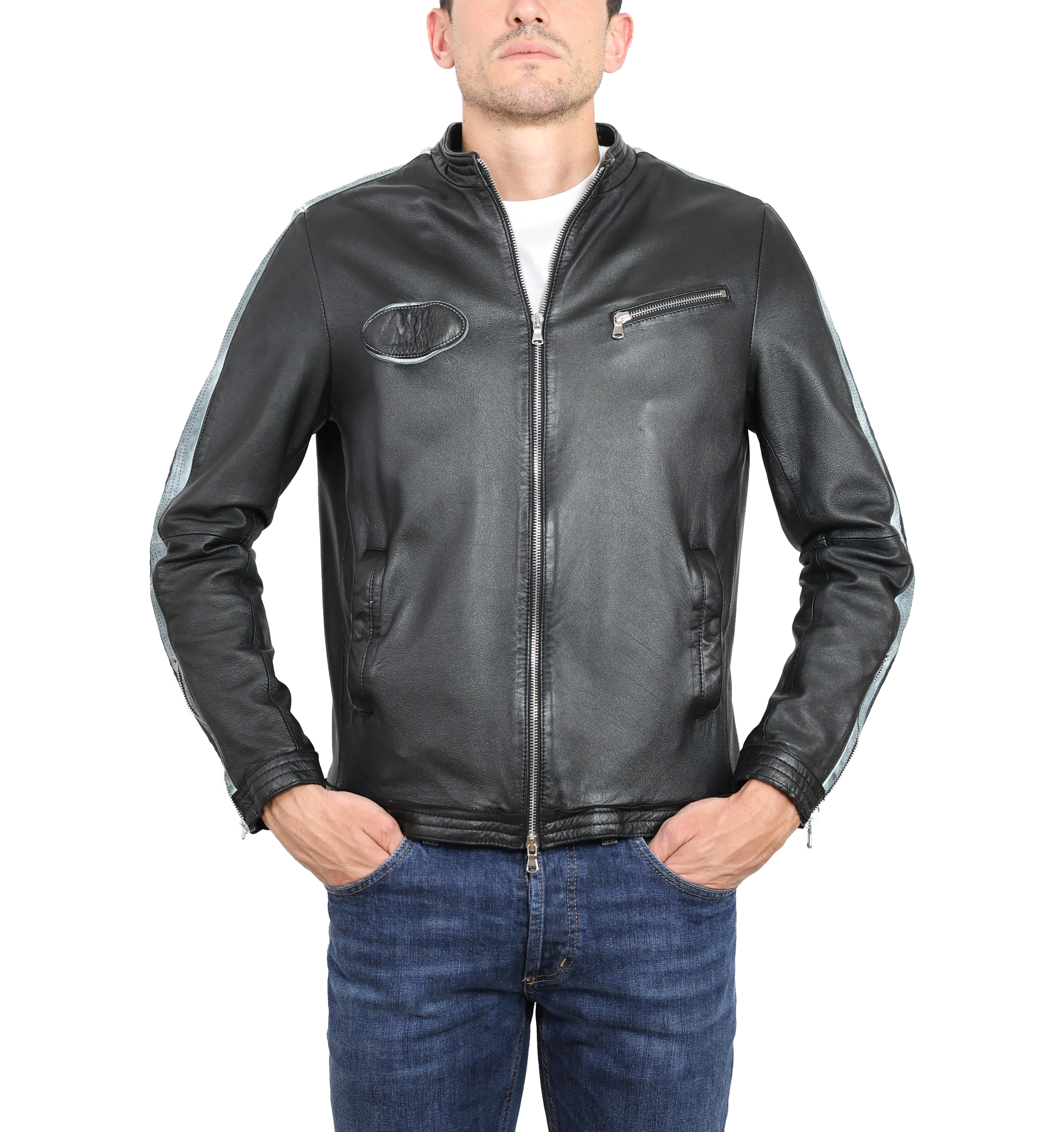 Biker in pelle 58WNANE
