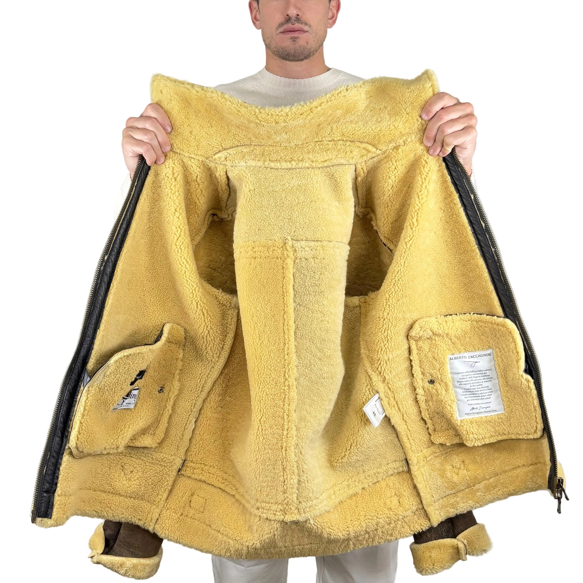 Biker in Shearling  73SHEVI