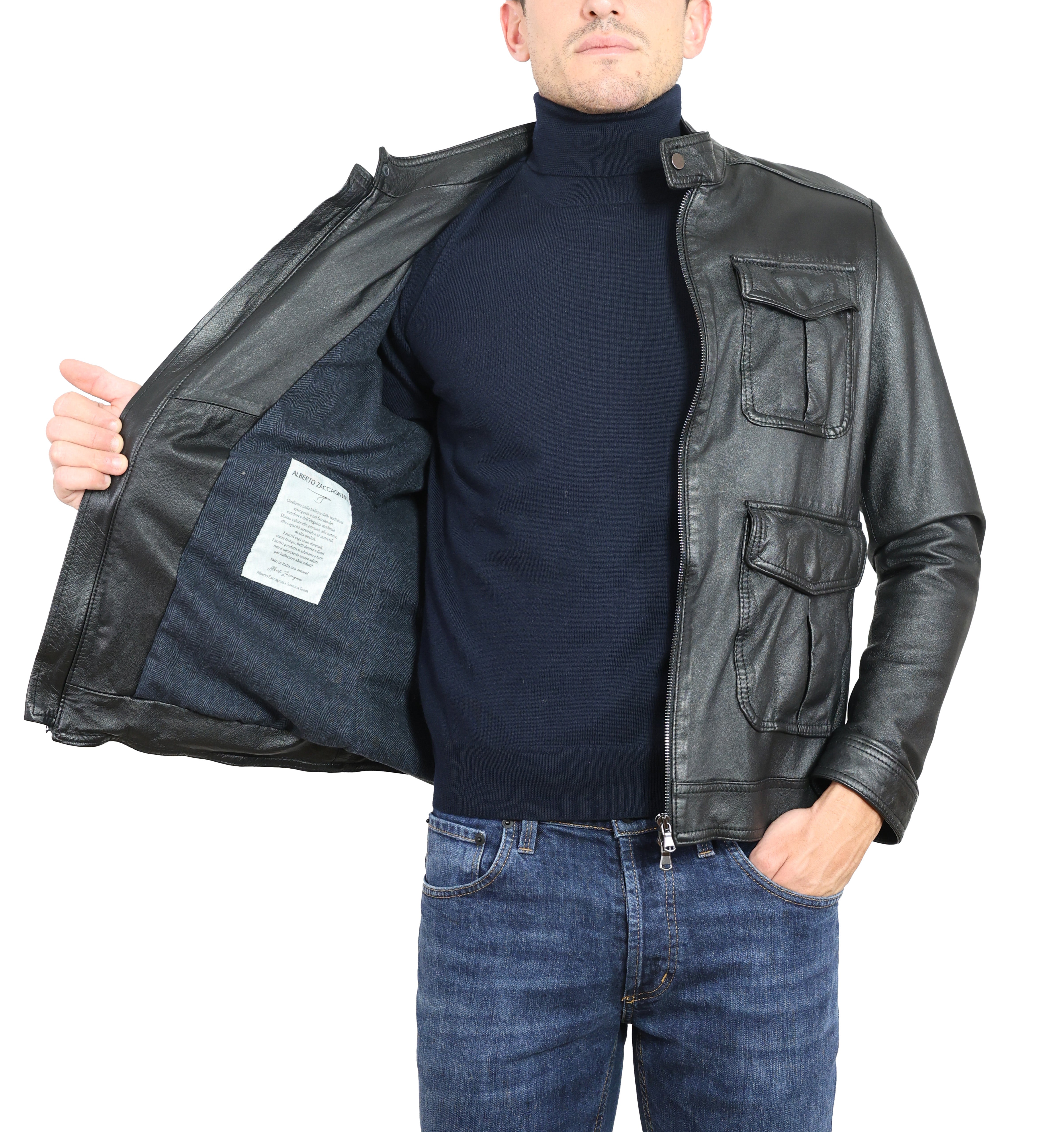 Lederjacke 49PWNFM