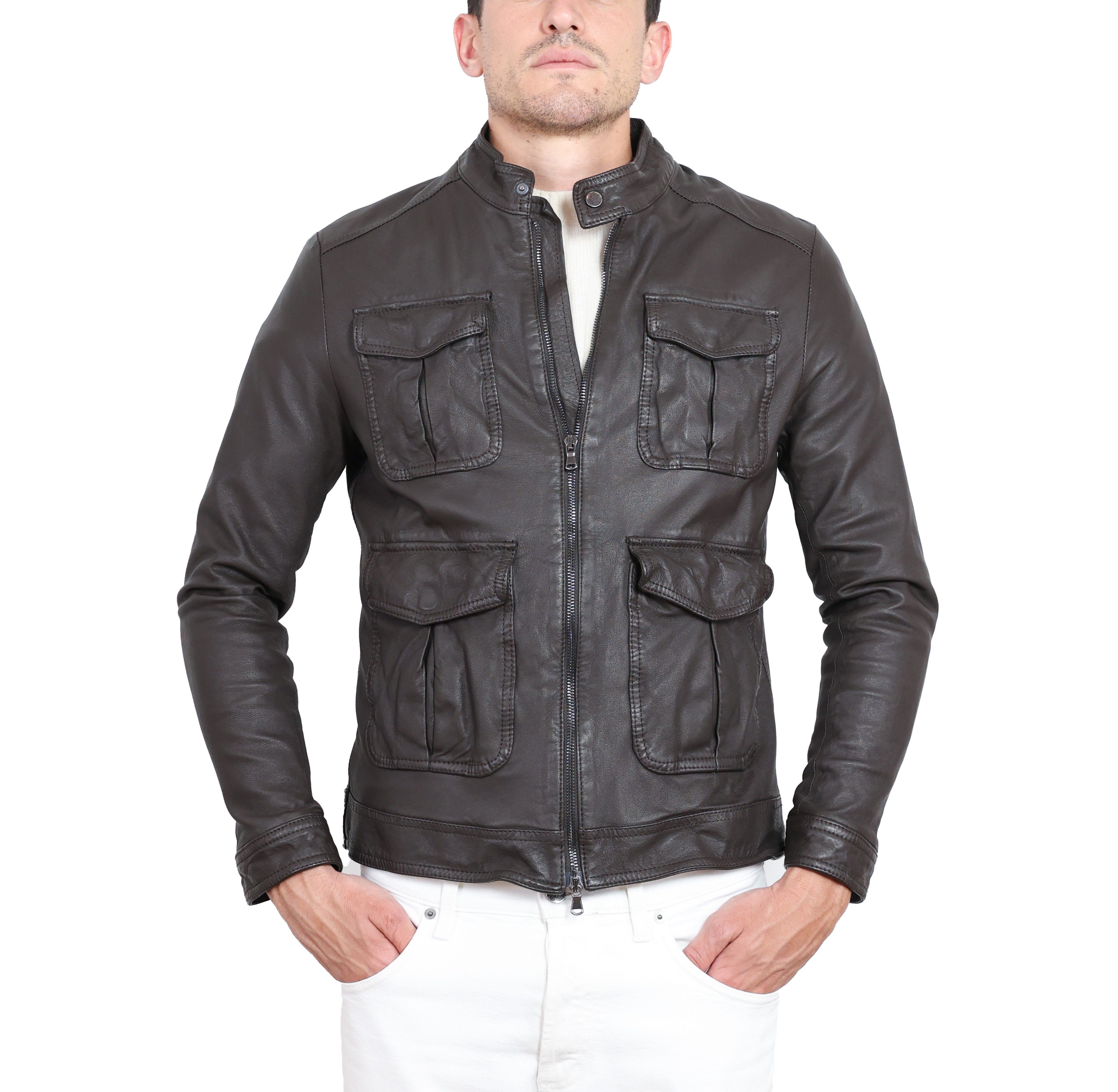 Lederjacke 49PWNFM
