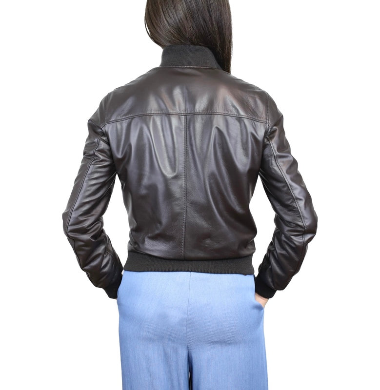 Leather bomber 25DANAM