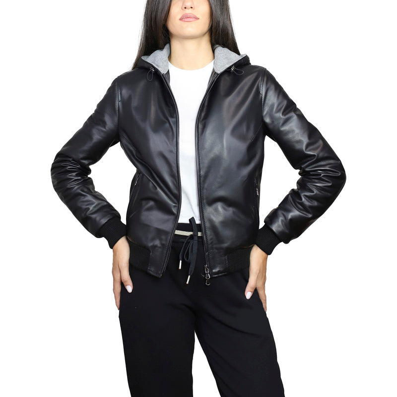 Leather jacket 25LCNNE