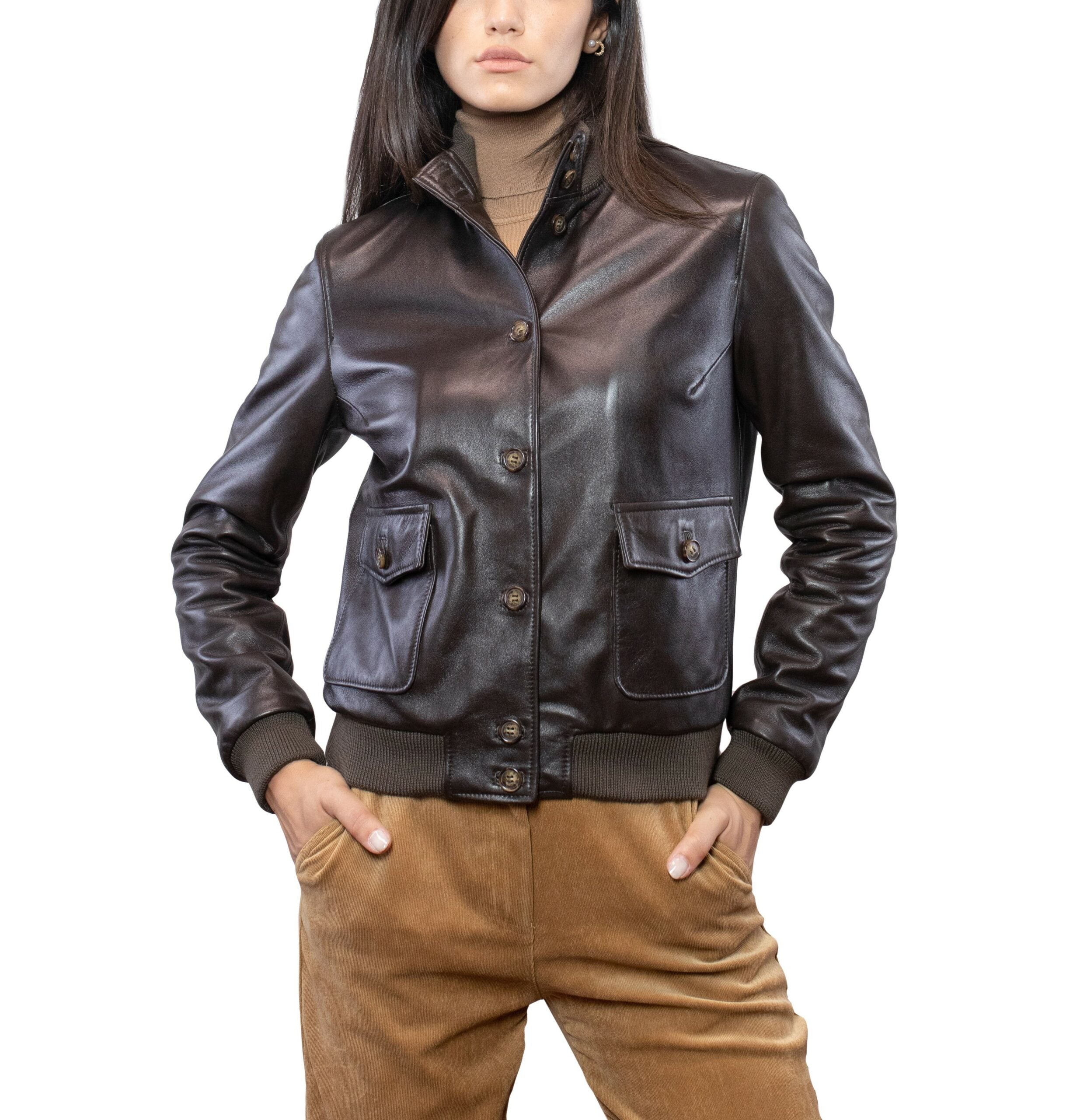 25LNABR leather jacket