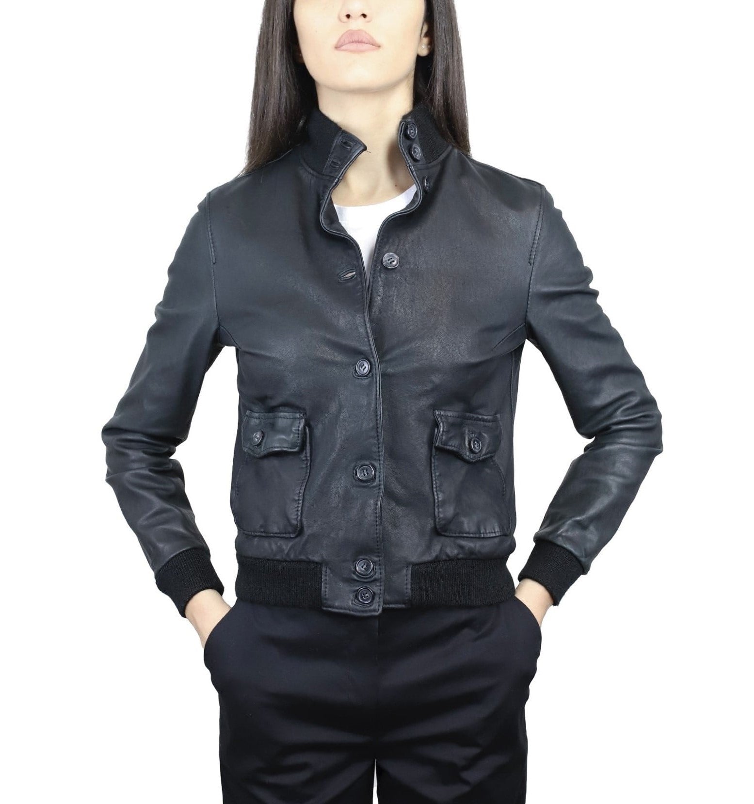 Leather jacket 25MNWNE