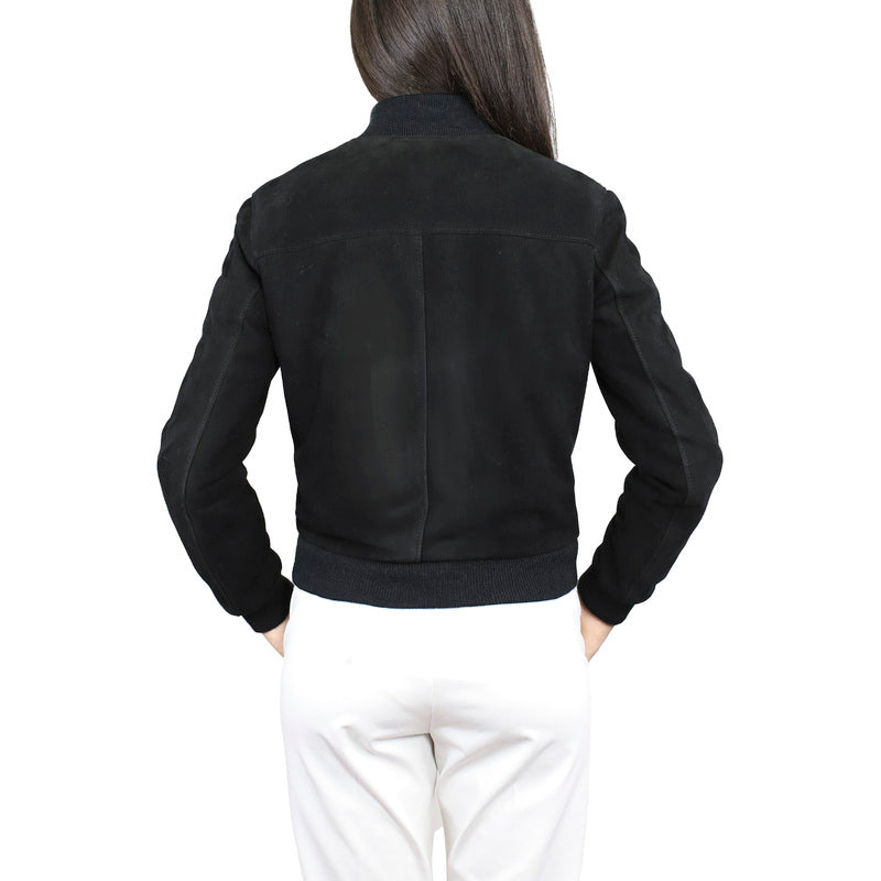 25SUNER chaqueta bomber de cuero