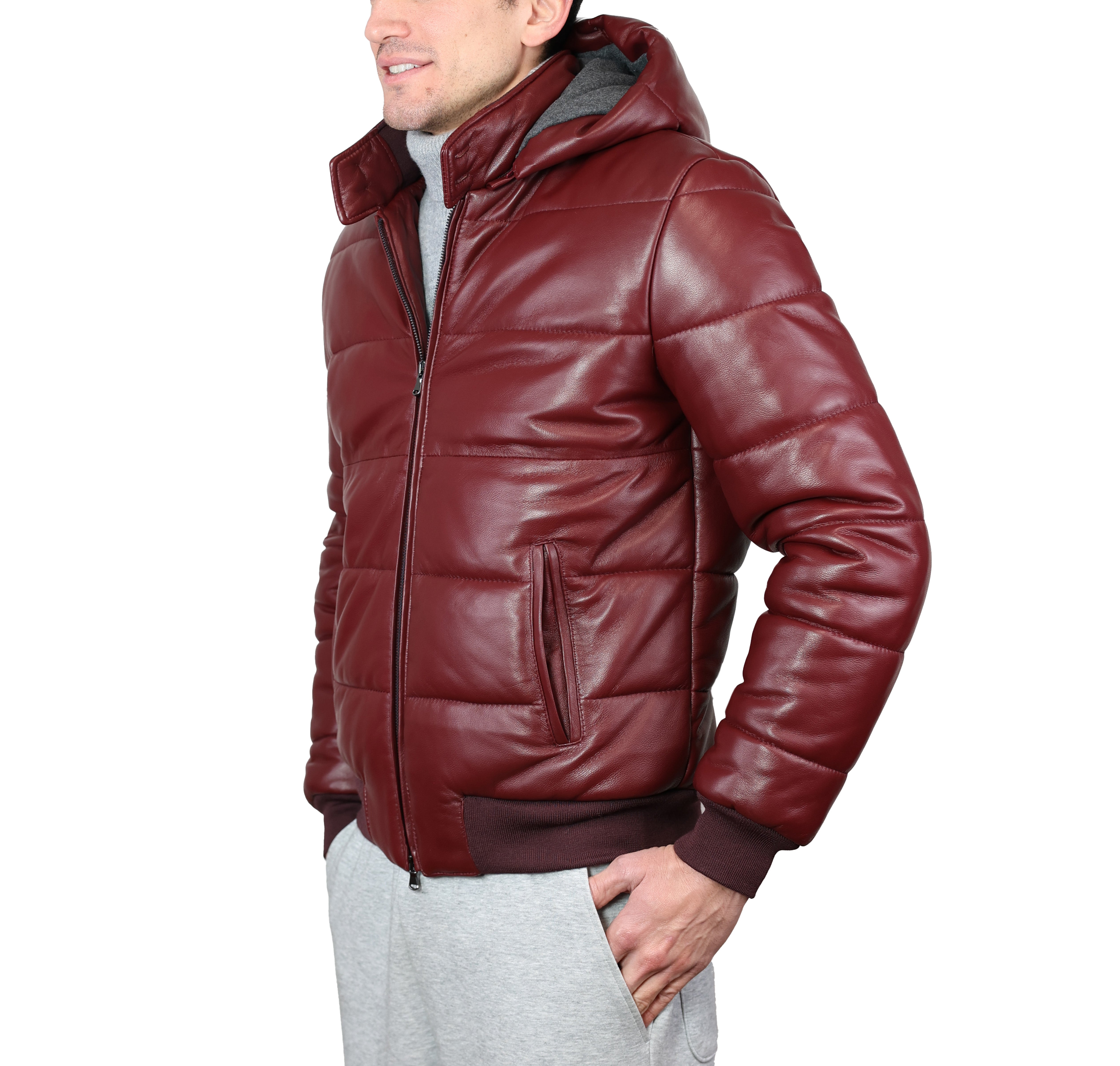 Piumino in pelle 89LCABX