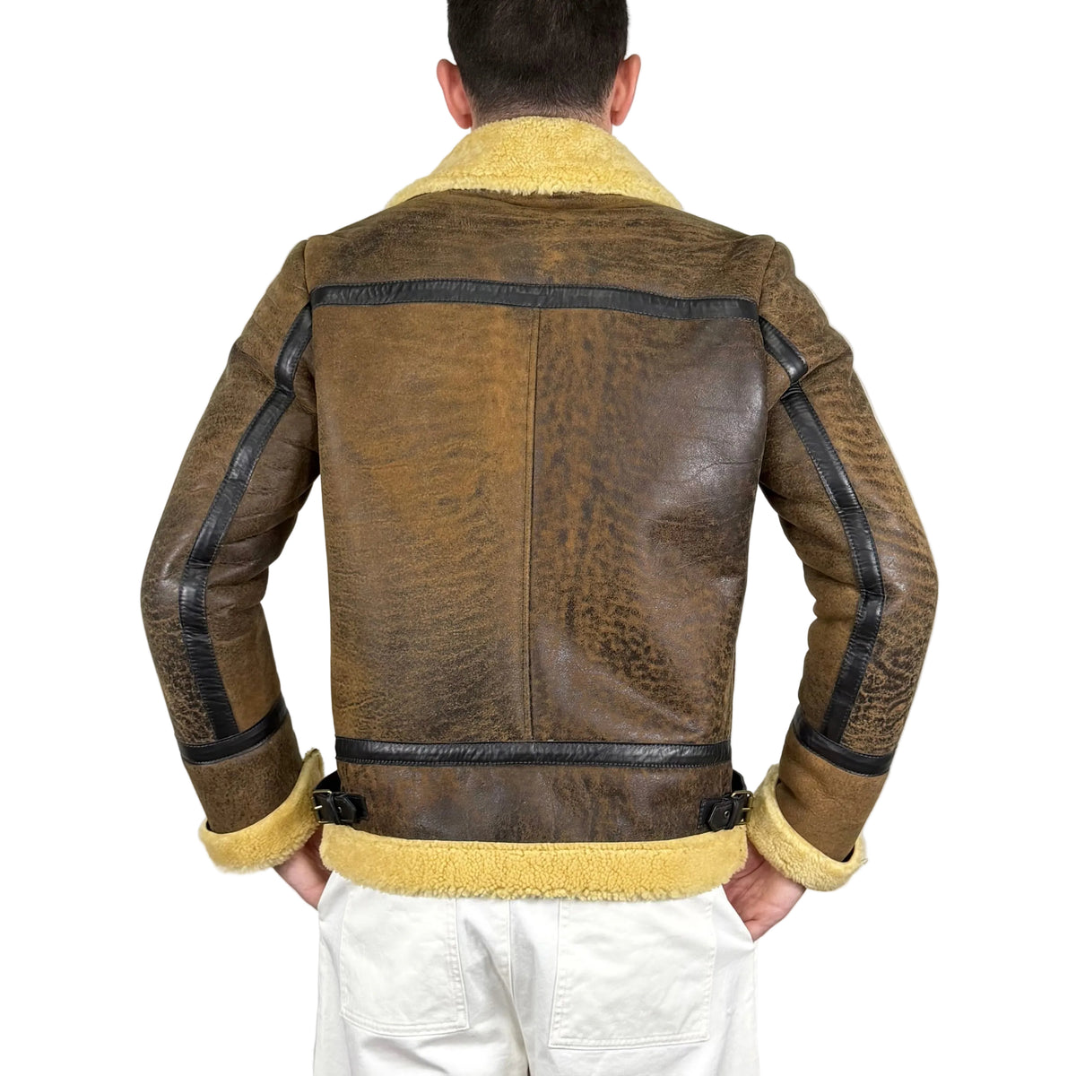 Biker in Shearling  73SHEVI