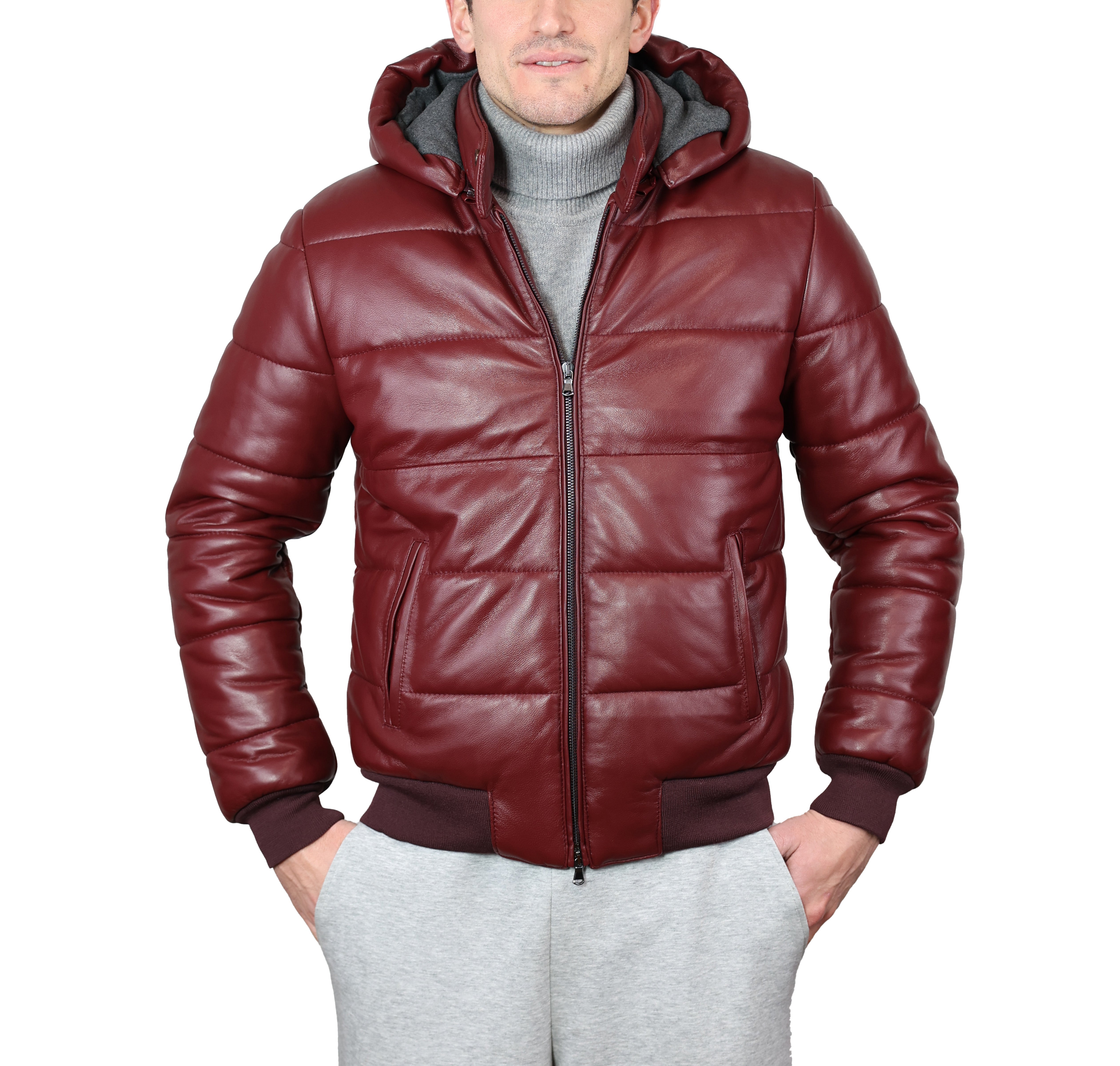 Piumino in pelle 89LCABX