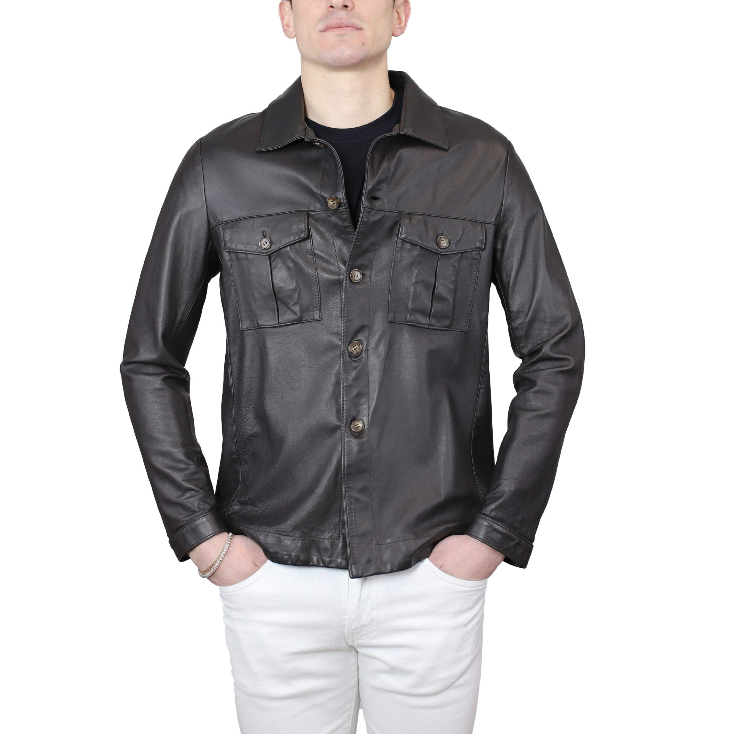 Veste en cuir 68PNAMO