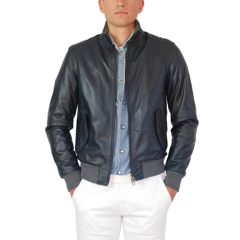 Bomber in pelle 69NABLU