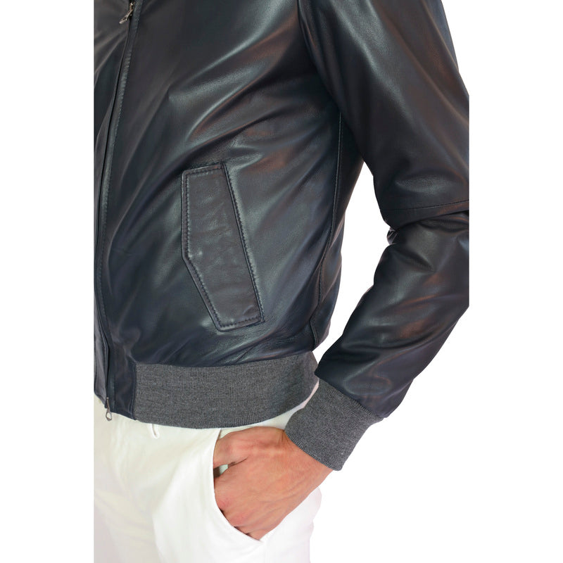 Bomber in pelle 69NABLU