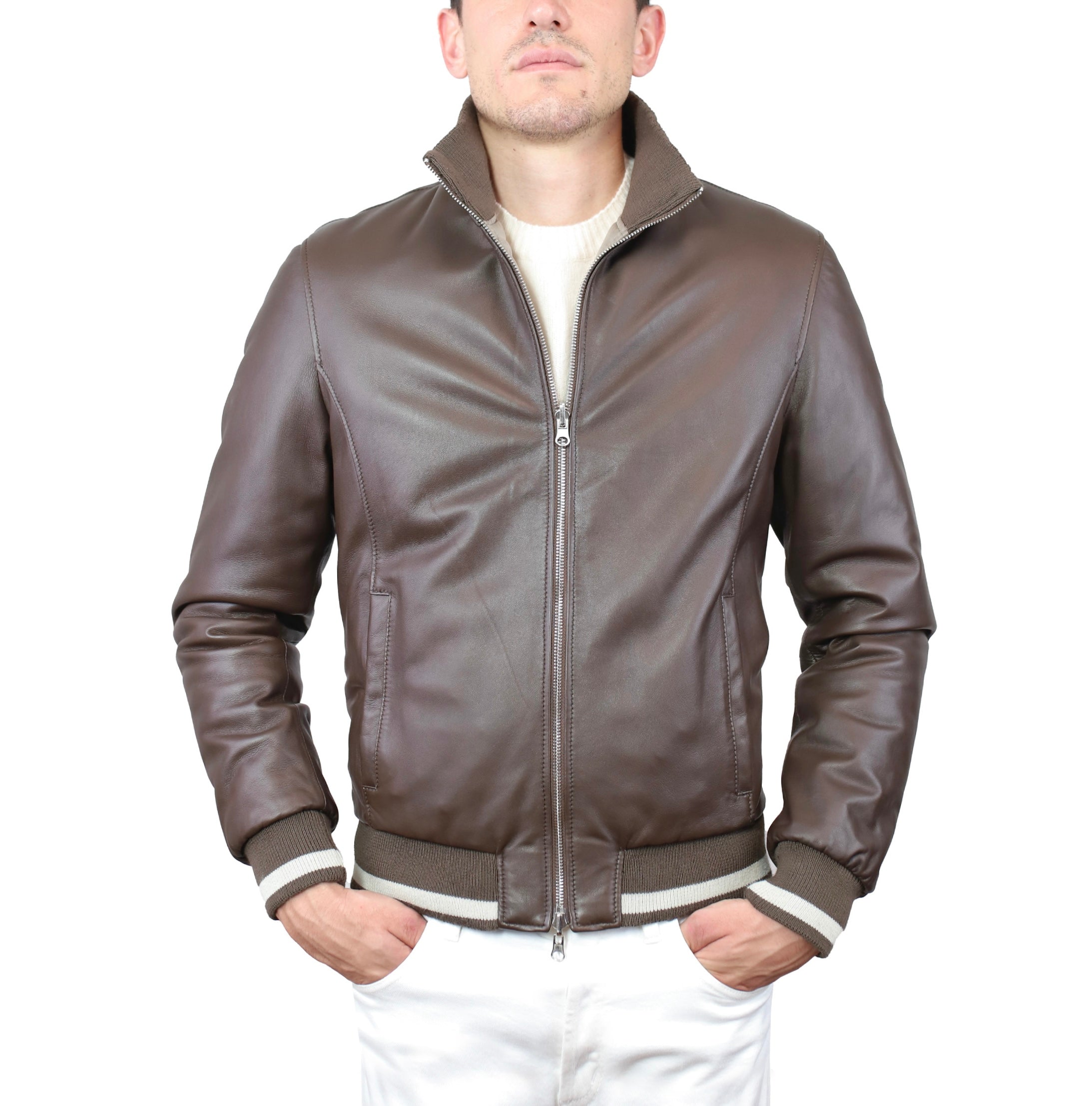 70LNABR leather jacket